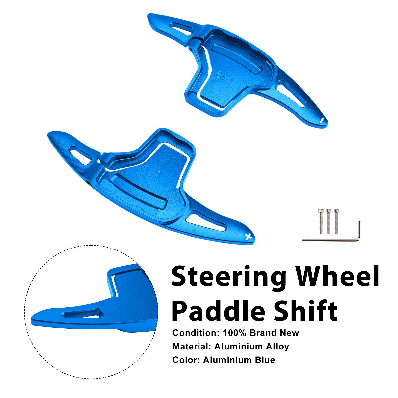 Steering Wheel Paddle Shifter For Kia K5 2016-2019 Aluminium Blue