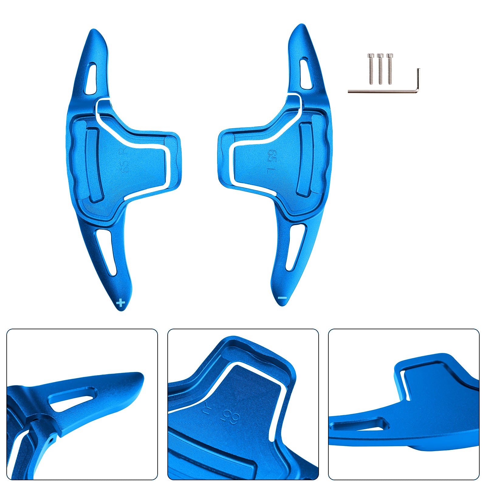 Steering Wheel Paddle Shifter For Kia K5 2016-2019 Aluminium Blue