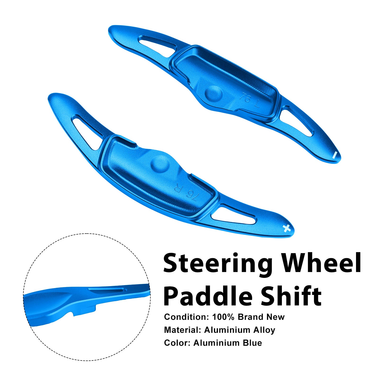 Steering Wheel Paddle Shifter For Kia K9 2020-2024 Aluminium Blue