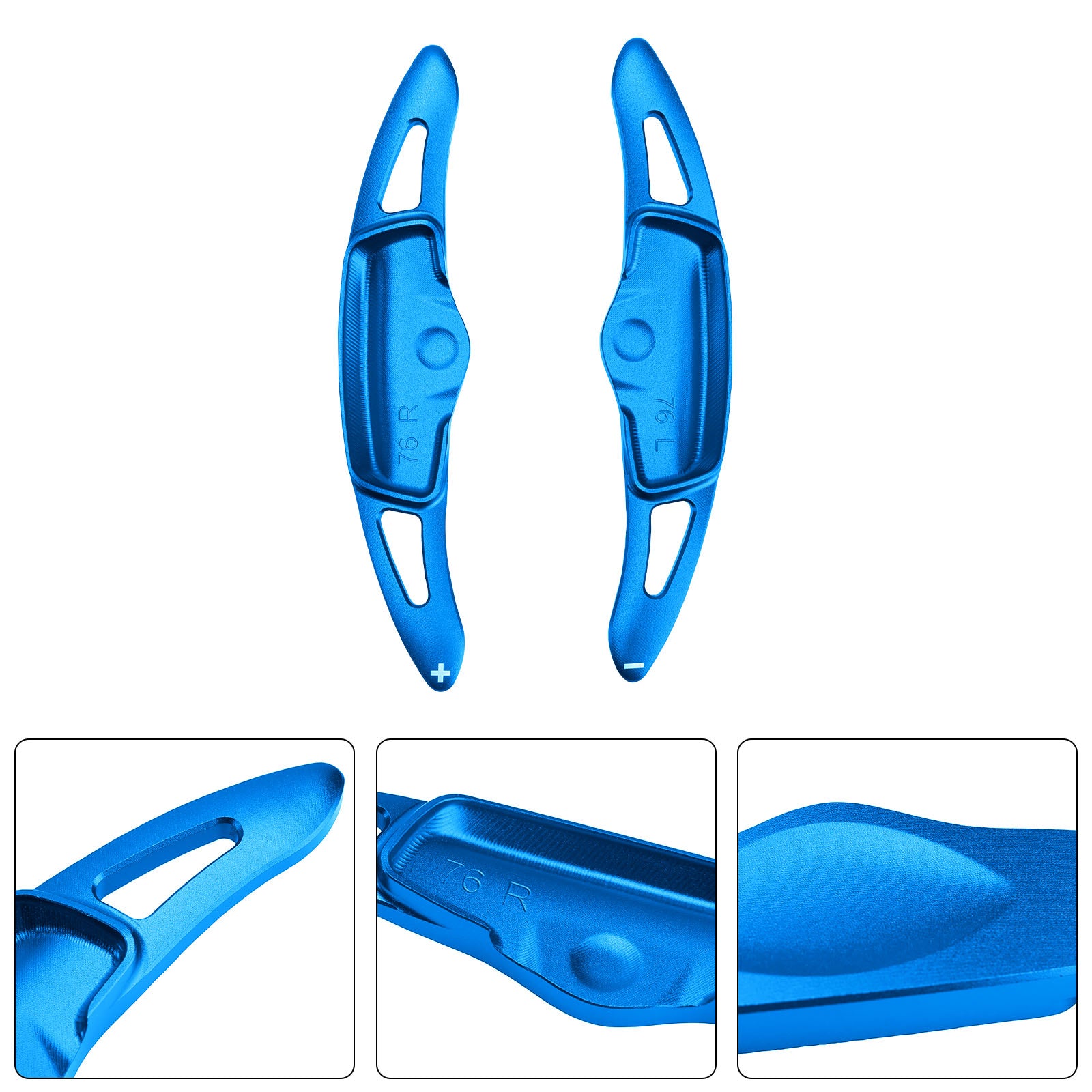 Steering Wheel Paddle Shifter For Kia K9 2020-2024 Aluminium Blue