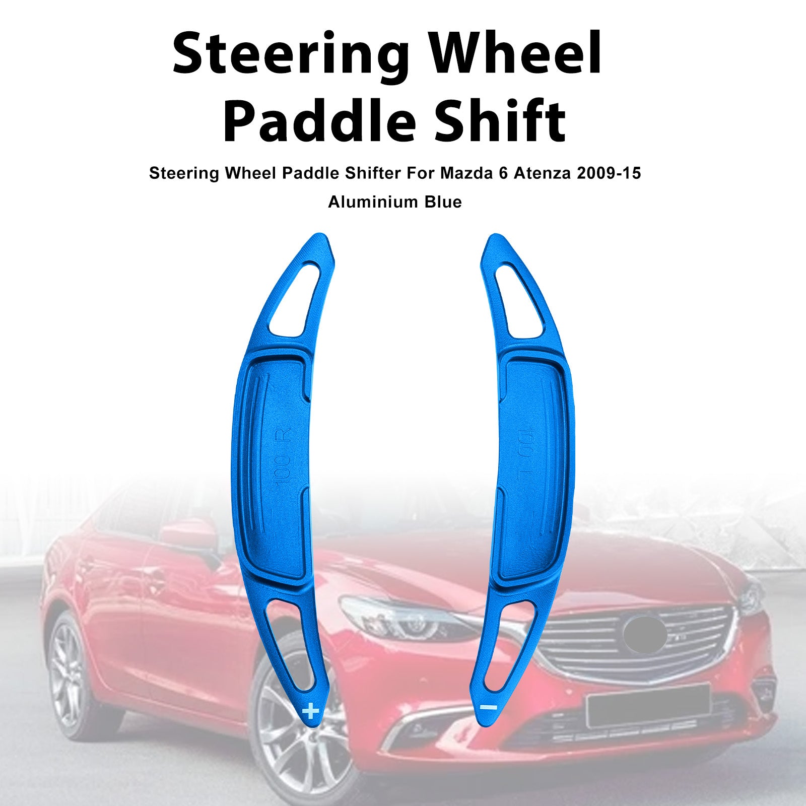 Steering Wheel Paddle Shifter For Mazda 6 Atenza 2009-15 Aluminium Blue