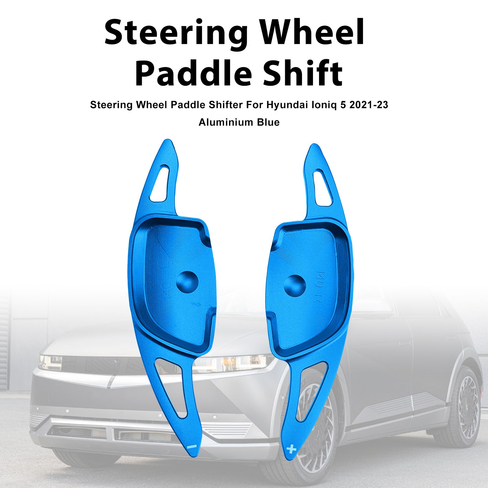 Steering Wheel Paddle Shifter For Hyundai Ioniq 5 2021-23 Aluminium Blue