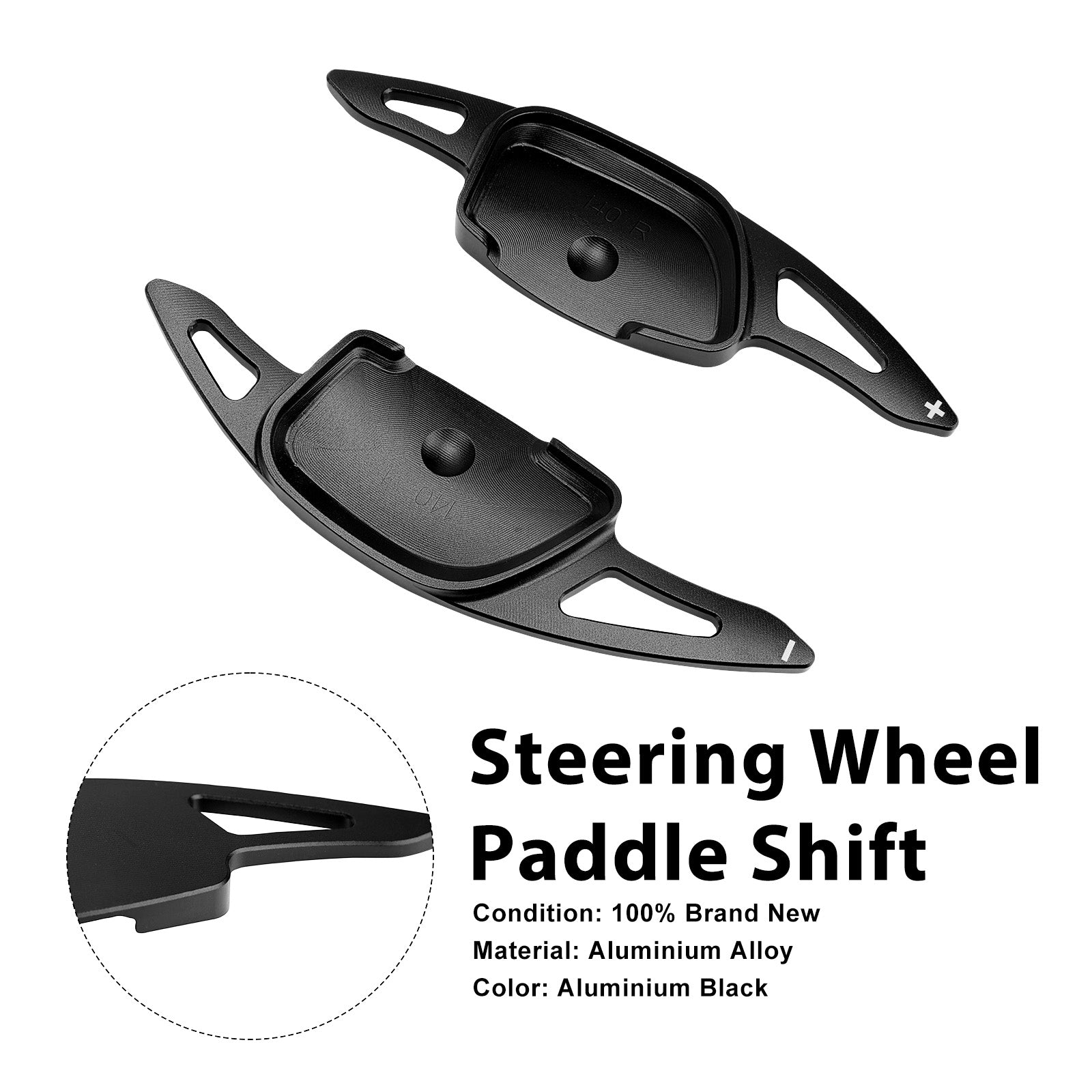 Steering Wheel Paddle Shifter For Hyundai Ioniq 5 2021-23 Aluminium Black