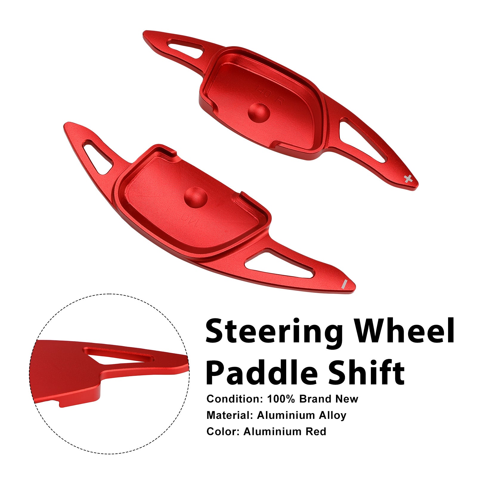 Steering Wheel Paddle Shifter For Hyundai Ioniq 5 2021-23 Aluminium Red