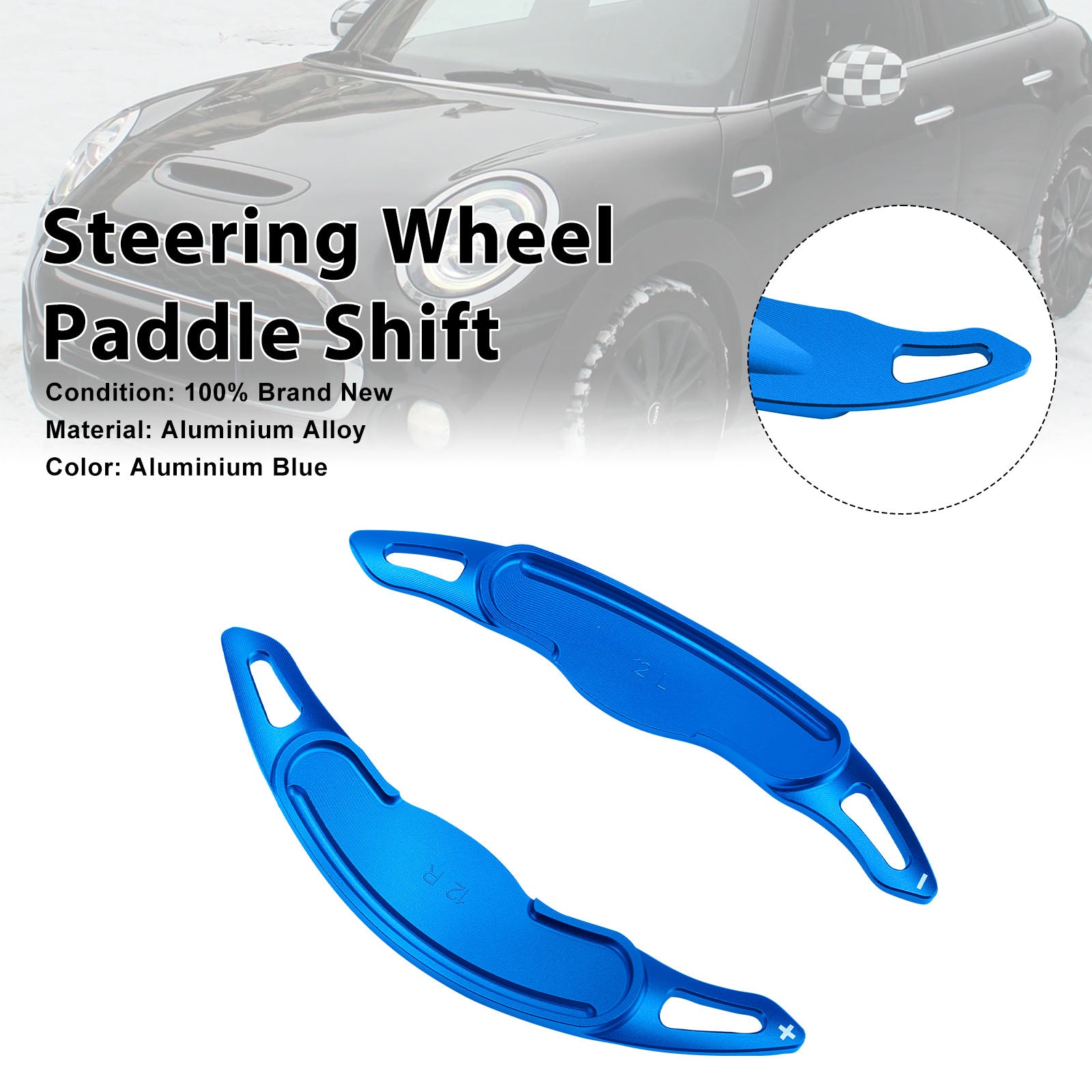 Steering Wheel Paddle Shifter For Mini F54 F55 F56 F57 Aluminium Blue