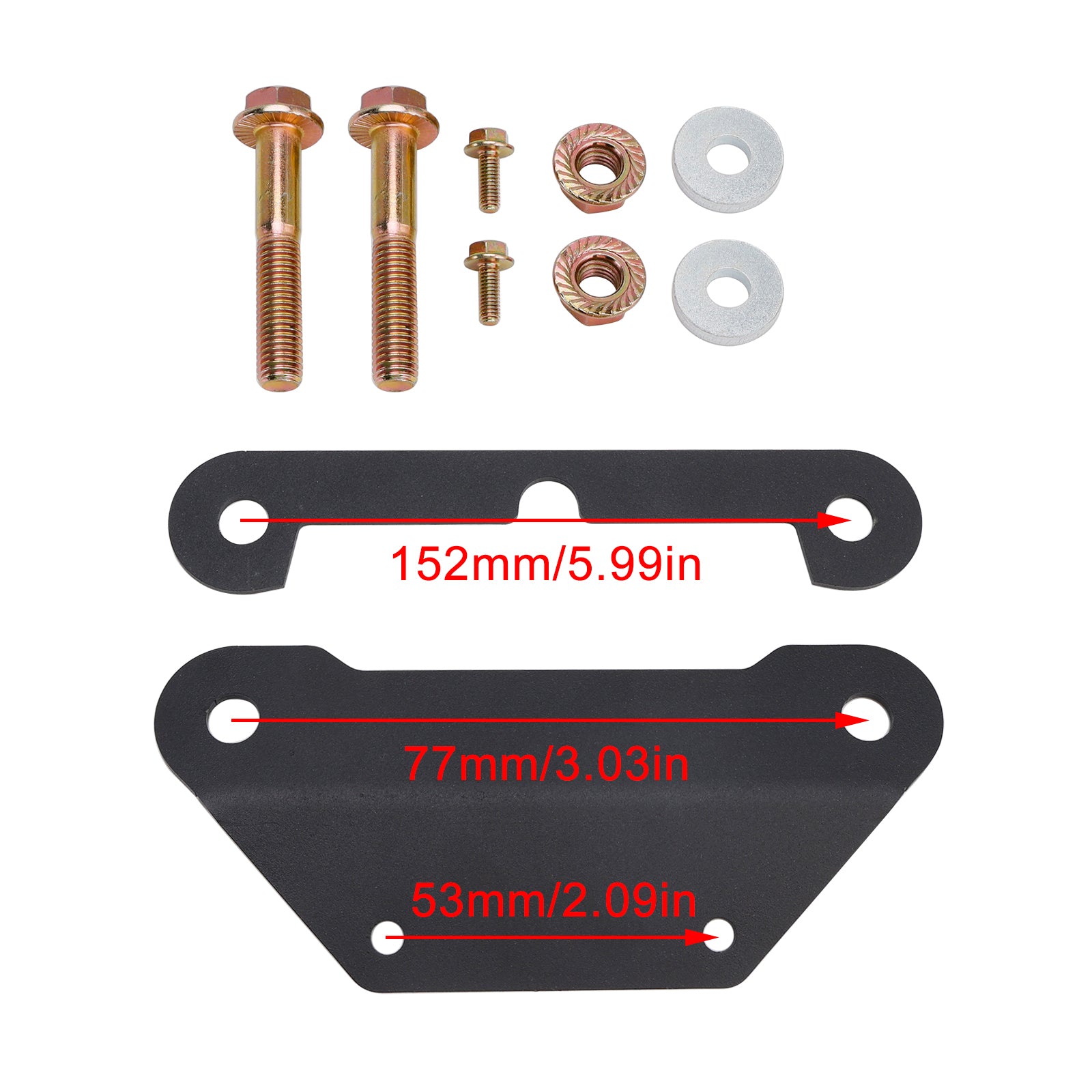 Front Shock Mount Braces Plate Kit Reinforcement Brackets For Kawasaki Krx 1000