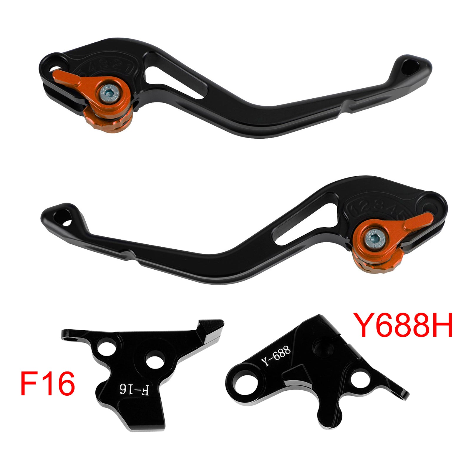 NEW Short Clutch Brake Lever fit for Yamaha FZ6 FAZER XSR 700 900 ABS Orange