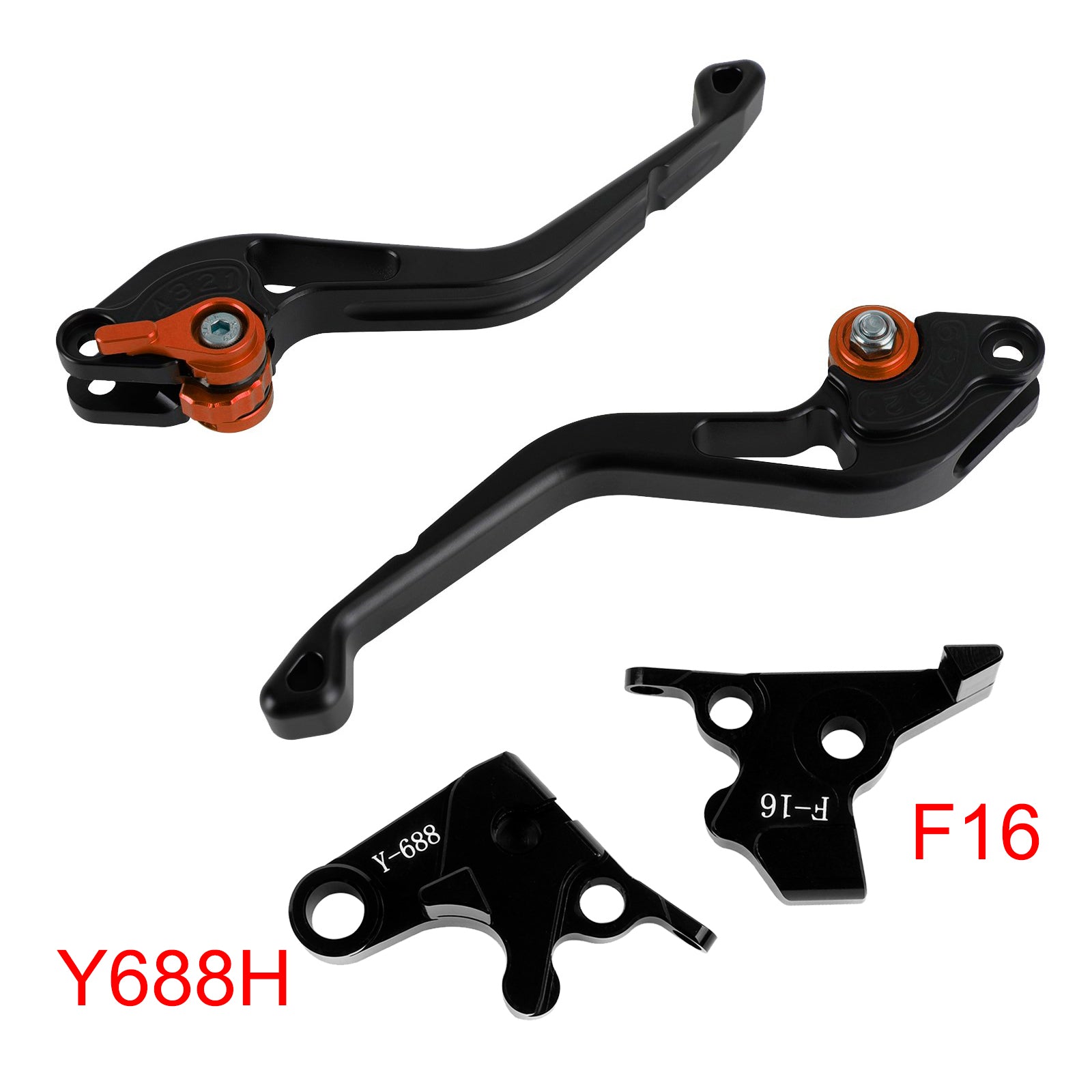 NEW Short Clutch Brake Lever fit for Yamaha FZ6 FAZER XSR 700 900 ABS Orange