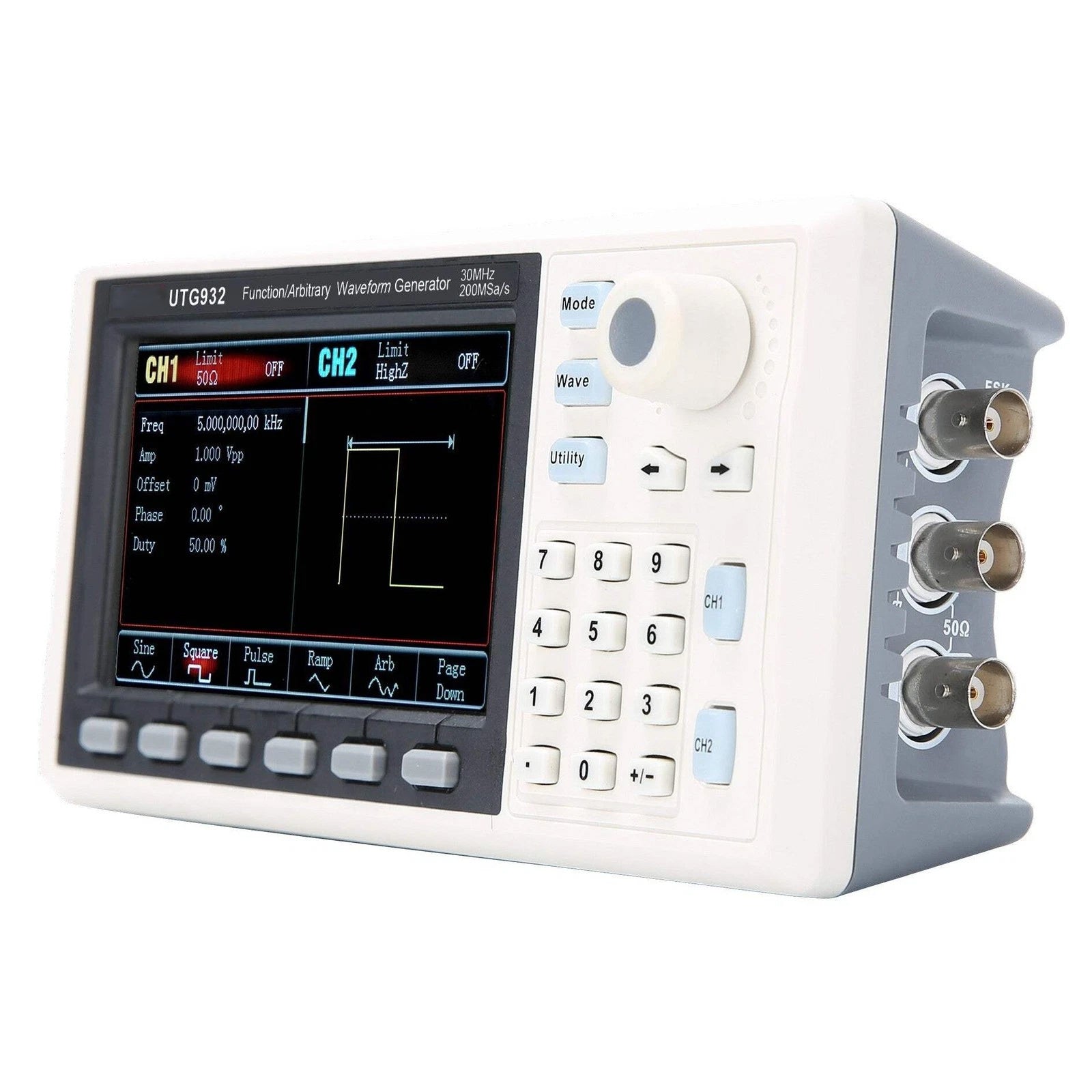 UTG932E Arbitrary Waveform Generator Function Generator Kit 30Mhz 200MSa/s