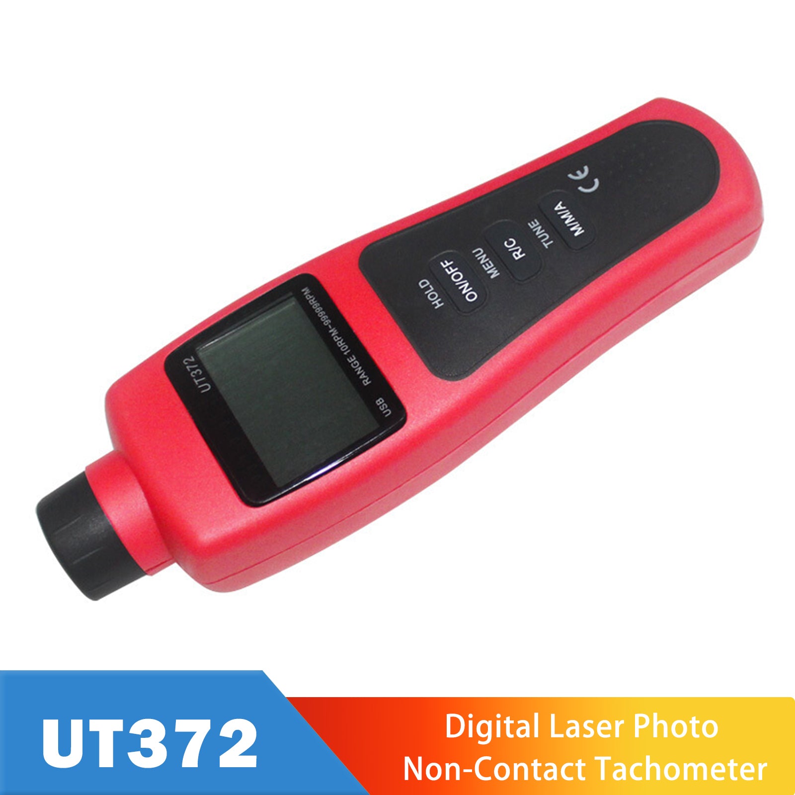 UT372 Digital Laser Photo Non-Contact Tachometer Wide Range USB Interface
