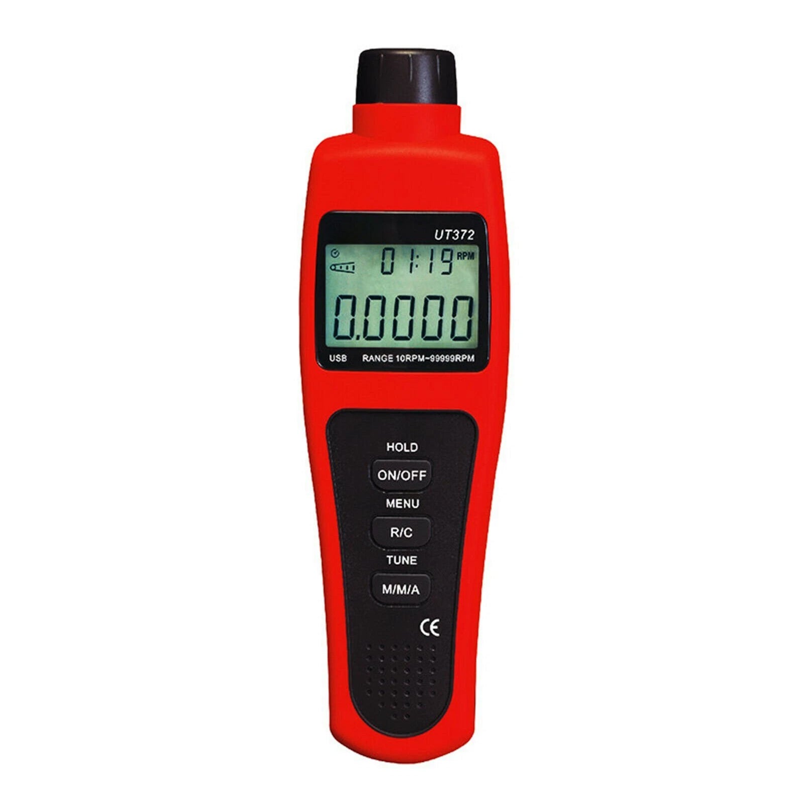 UT372 Digital Laser Photo Non-Contact Tachometer Wide Range USB Interface