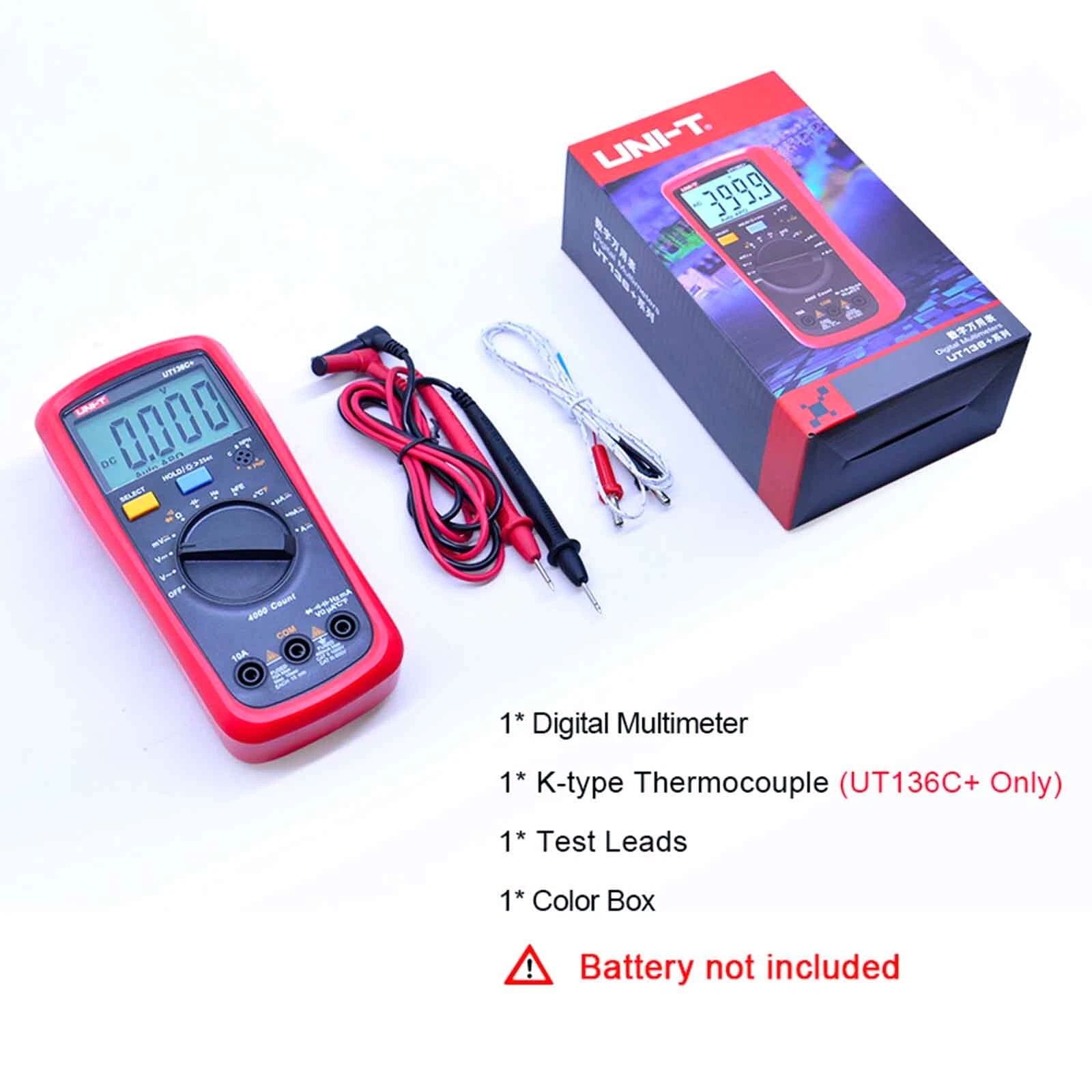 UT136C+ Multimeter Digital Multimeter Tester AC DC Voltmeter Ammeter
