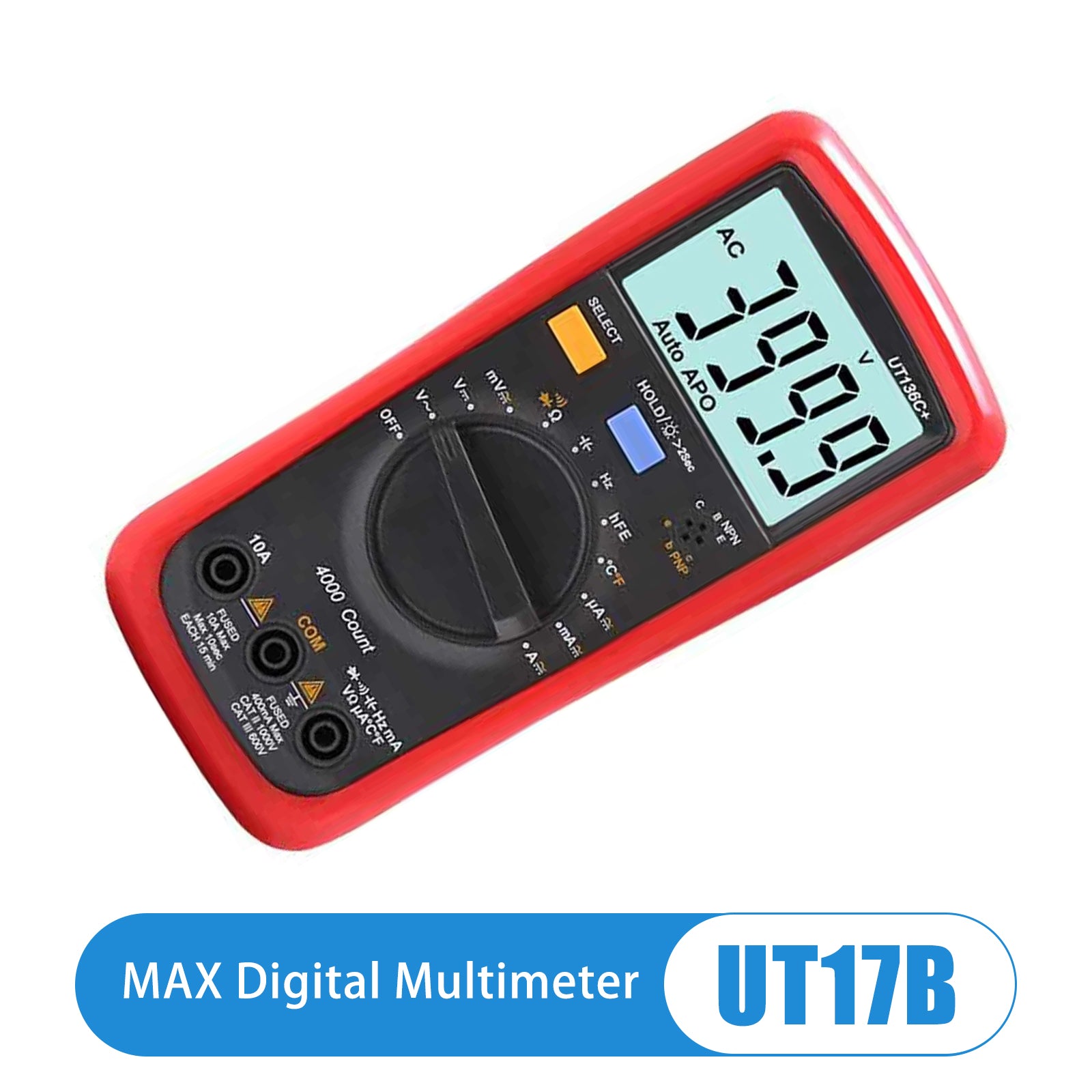 UT17B MAX Digital Multimeter DC/AC Function SwitchingC/V/I/R Measurement?