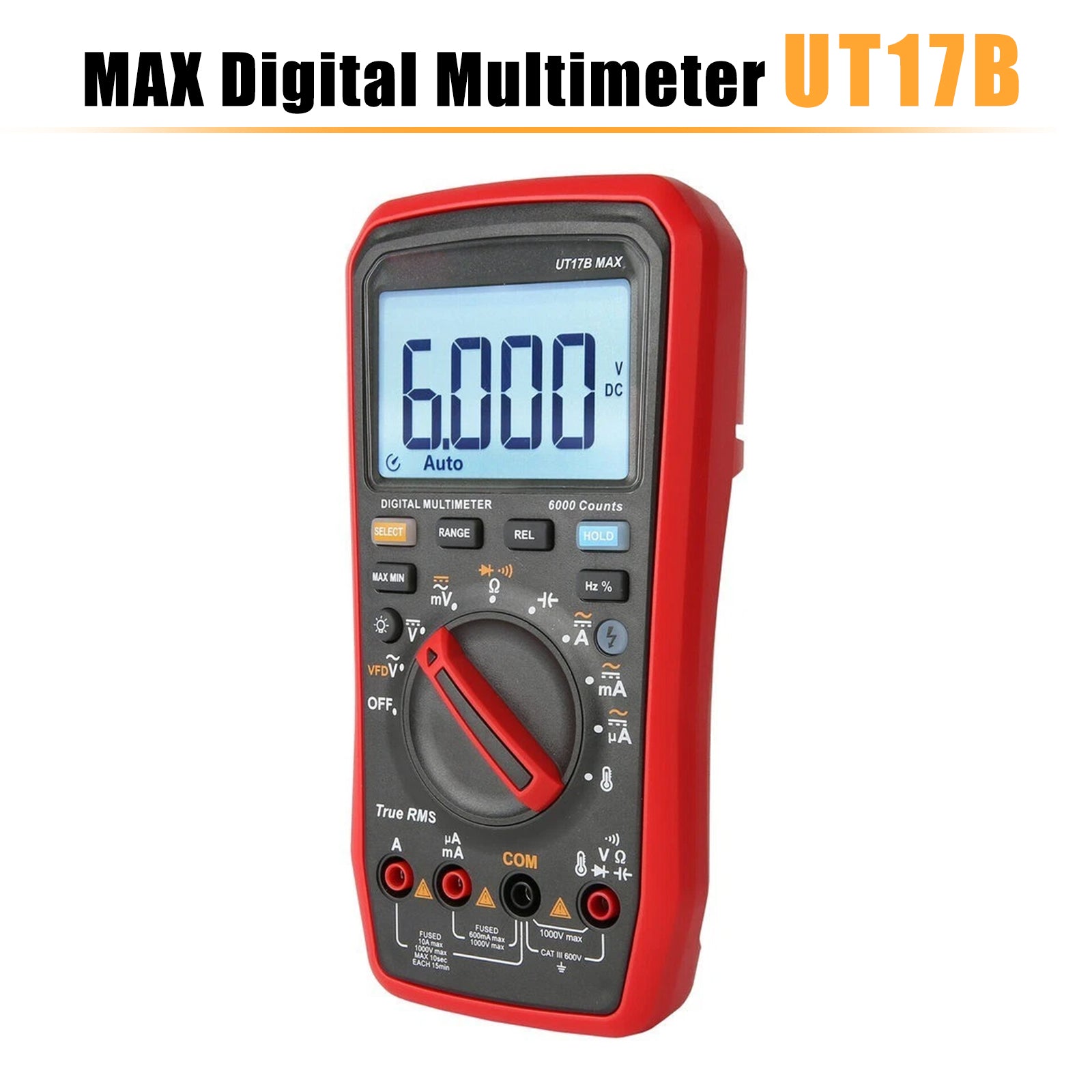 UT17B MAX Digital Multimeter DC/AC Function SwitchingC/V/I/R Measurement?