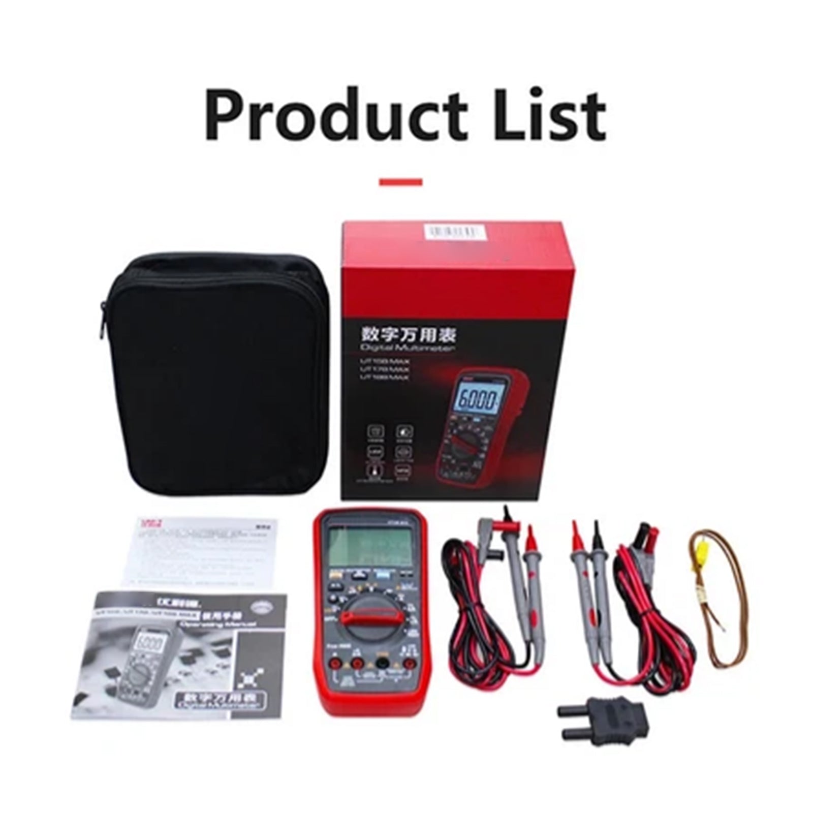 UT17B MAX Digital Multimeter DC/AC Function SwitchingC/V/I/R Measurement?