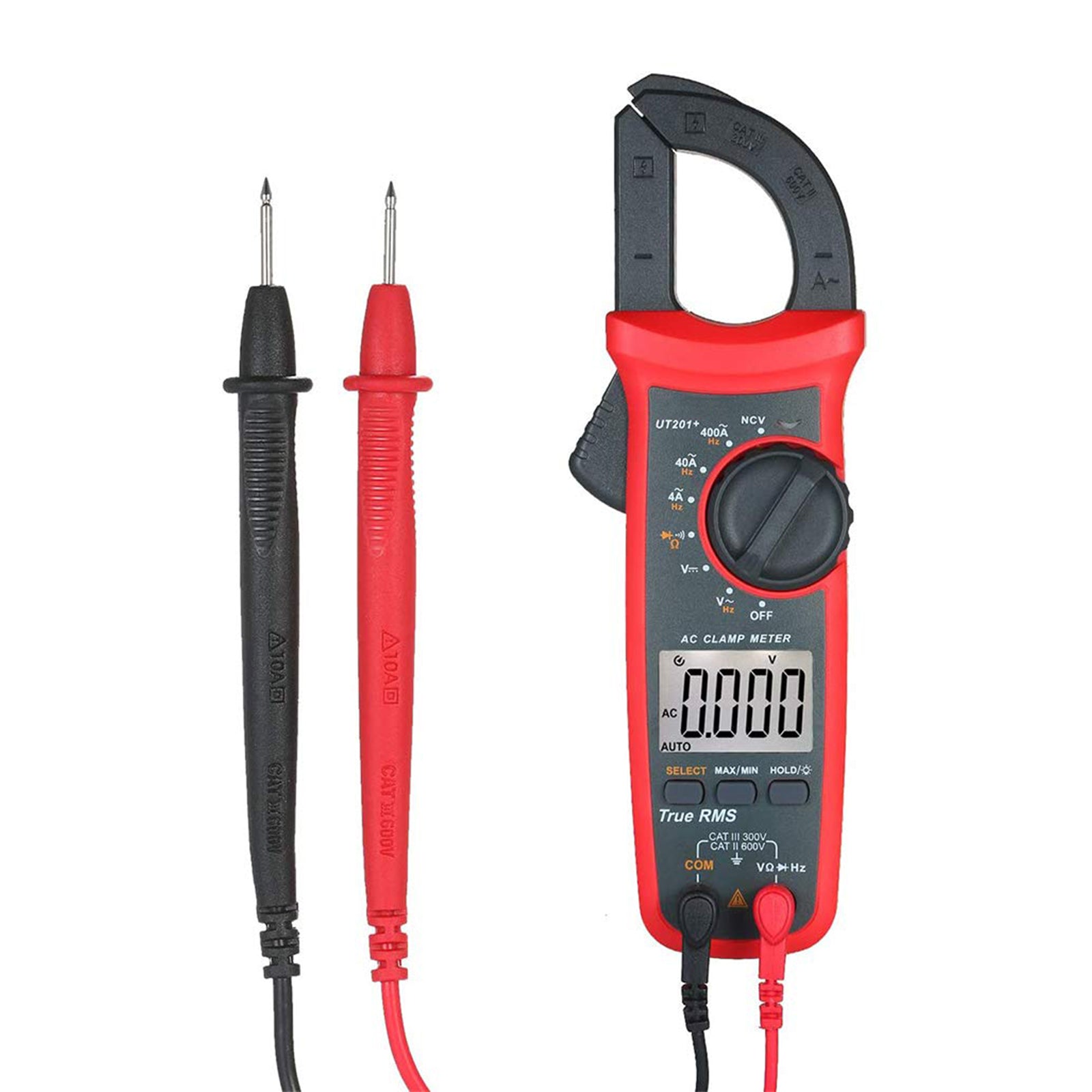 UT201+ Digital Clamp Meter 4000 Counts Multimeter Auto Range True RMS DC Current