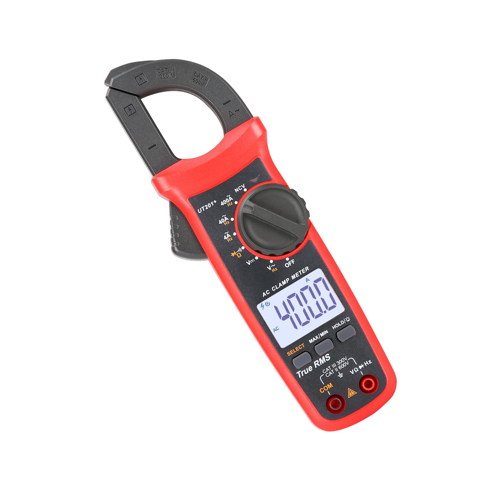 UT201+ Digital Clamp Meter 4000 Counts Multimeter Auto Range True RMS DC Current