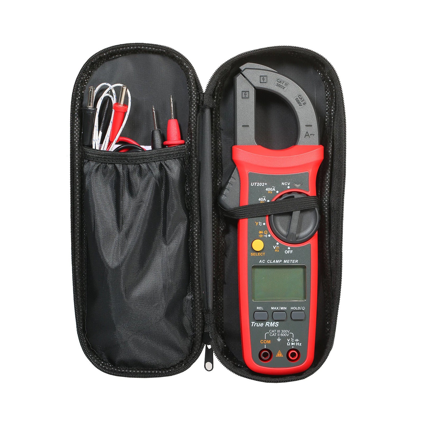 UT202+ Handheld True RMS Digital Clamp Meter Multimeter AC DC Volt NCV