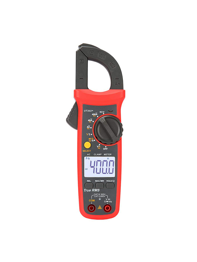 UT202+ Handheld True RMS Digital Clamp Meter Multimeter AC DC Volt NCV