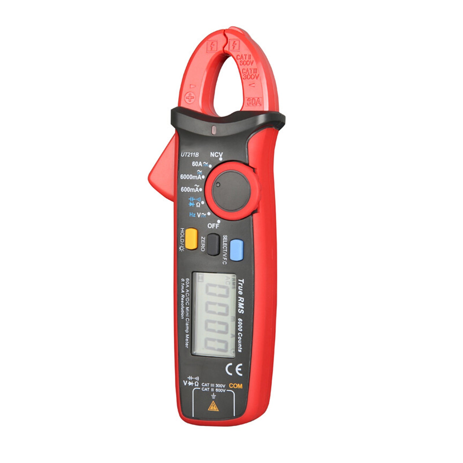 UT211B 60A Mini TRMS Multimeter Digital Clamp Meter AC DC VFC NCV Tester