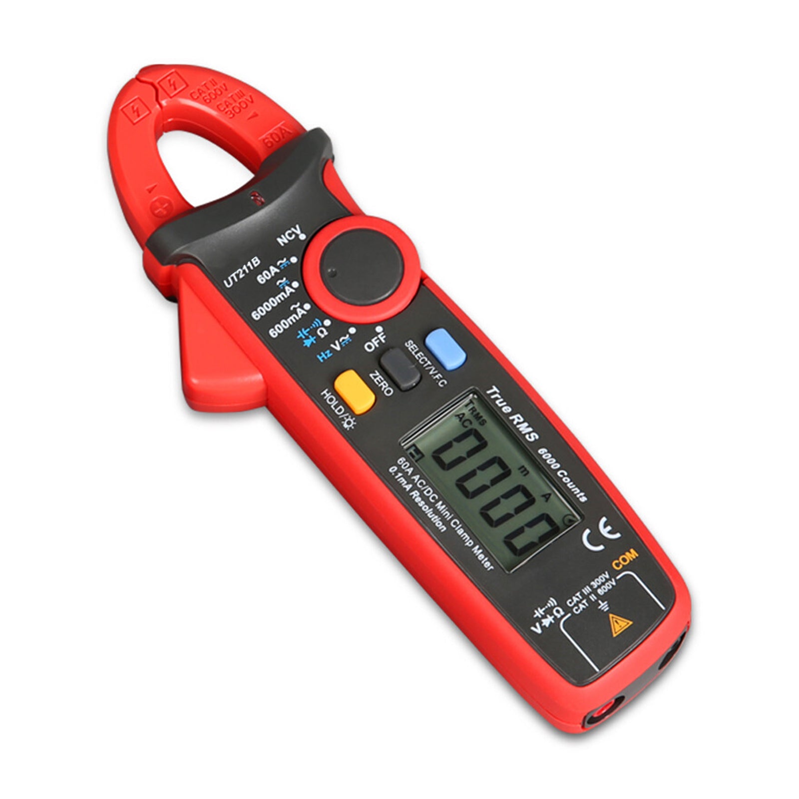 UT211B 60A Mini TRMS Multimeter Digital Clamp Meter AC DC VFC NCV Tester