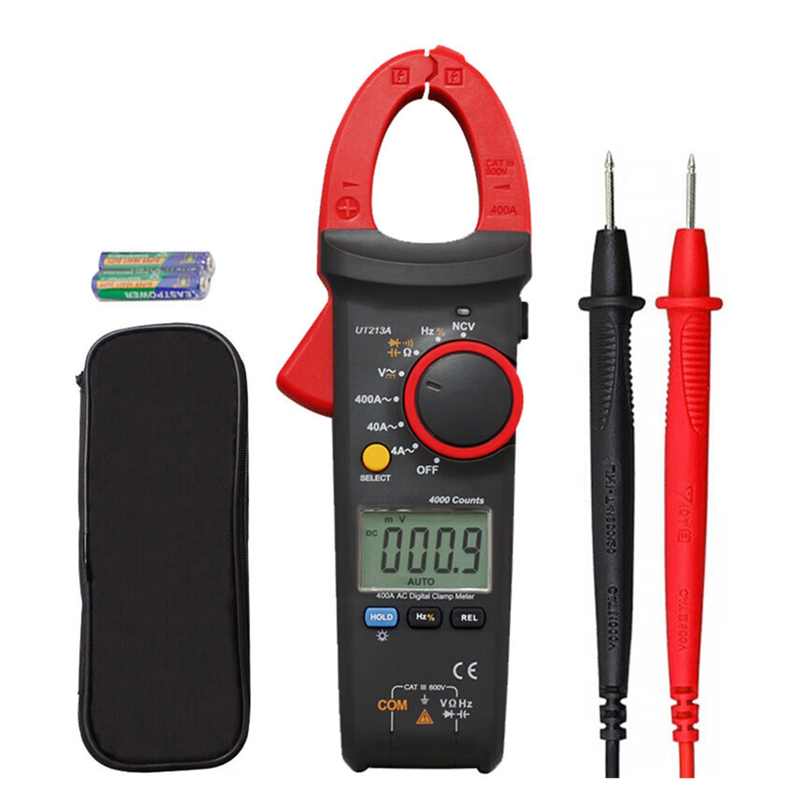 UT213A 400A AC Current Measurements Digital Clamp Meters Auto-Ranging