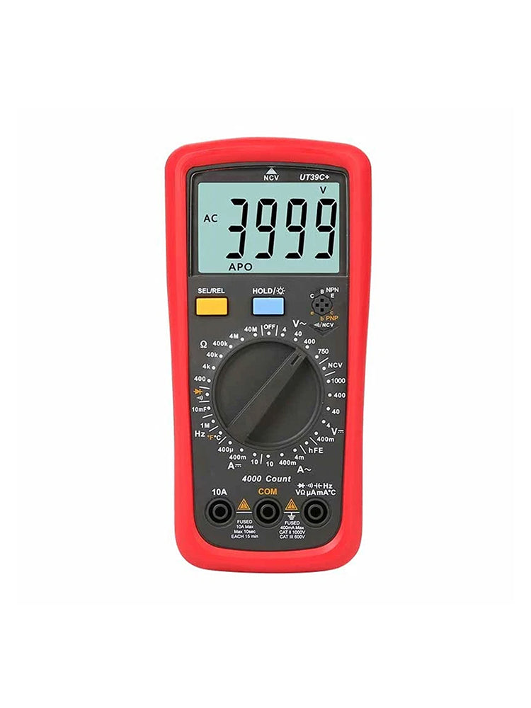 UT39C+ Digital Multimeter AC DC Voltmeter Ohm Cap Diode Tester
