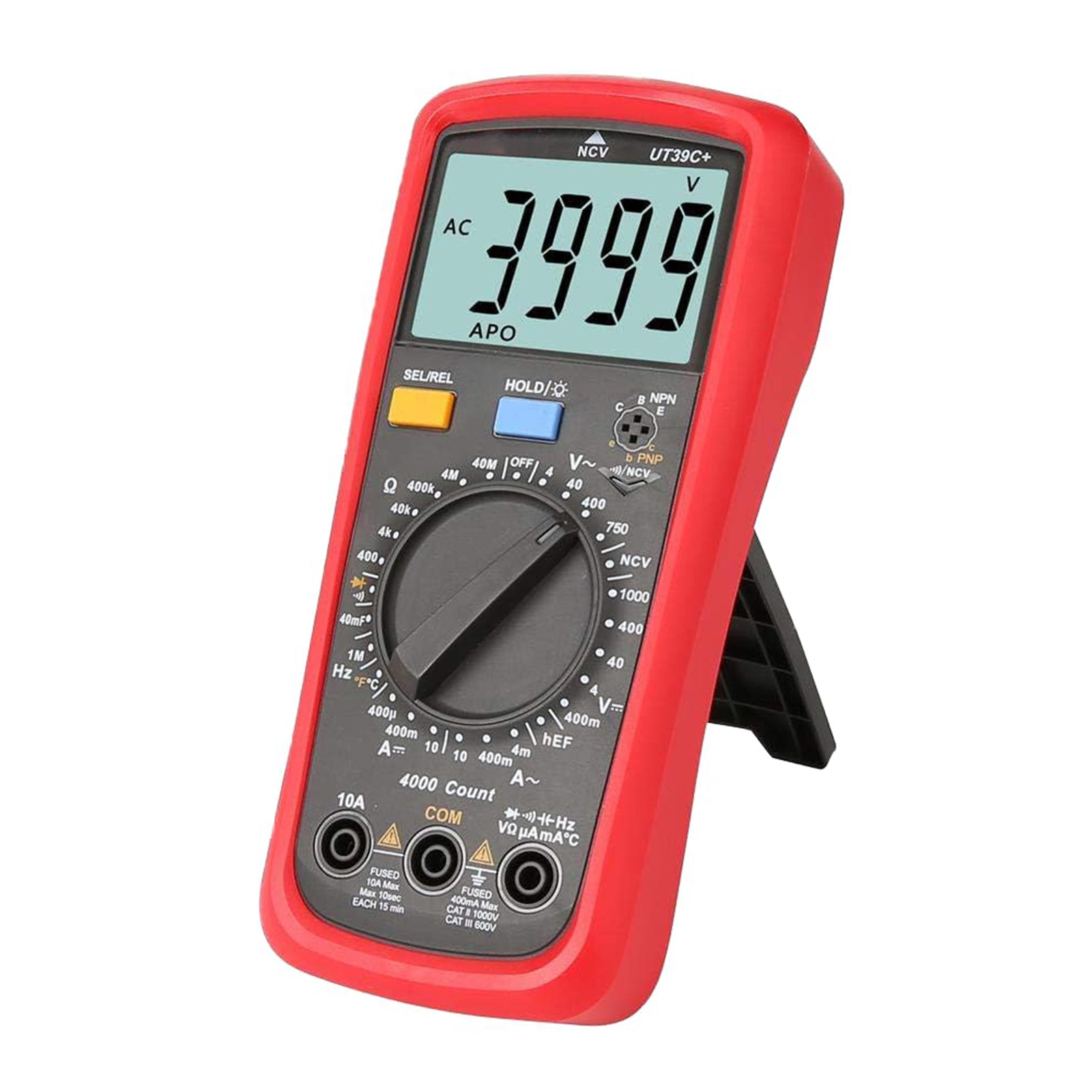 UT39C+ Digital Multimeter AC DC Voltmeter Ohm Cap Diode Tester
