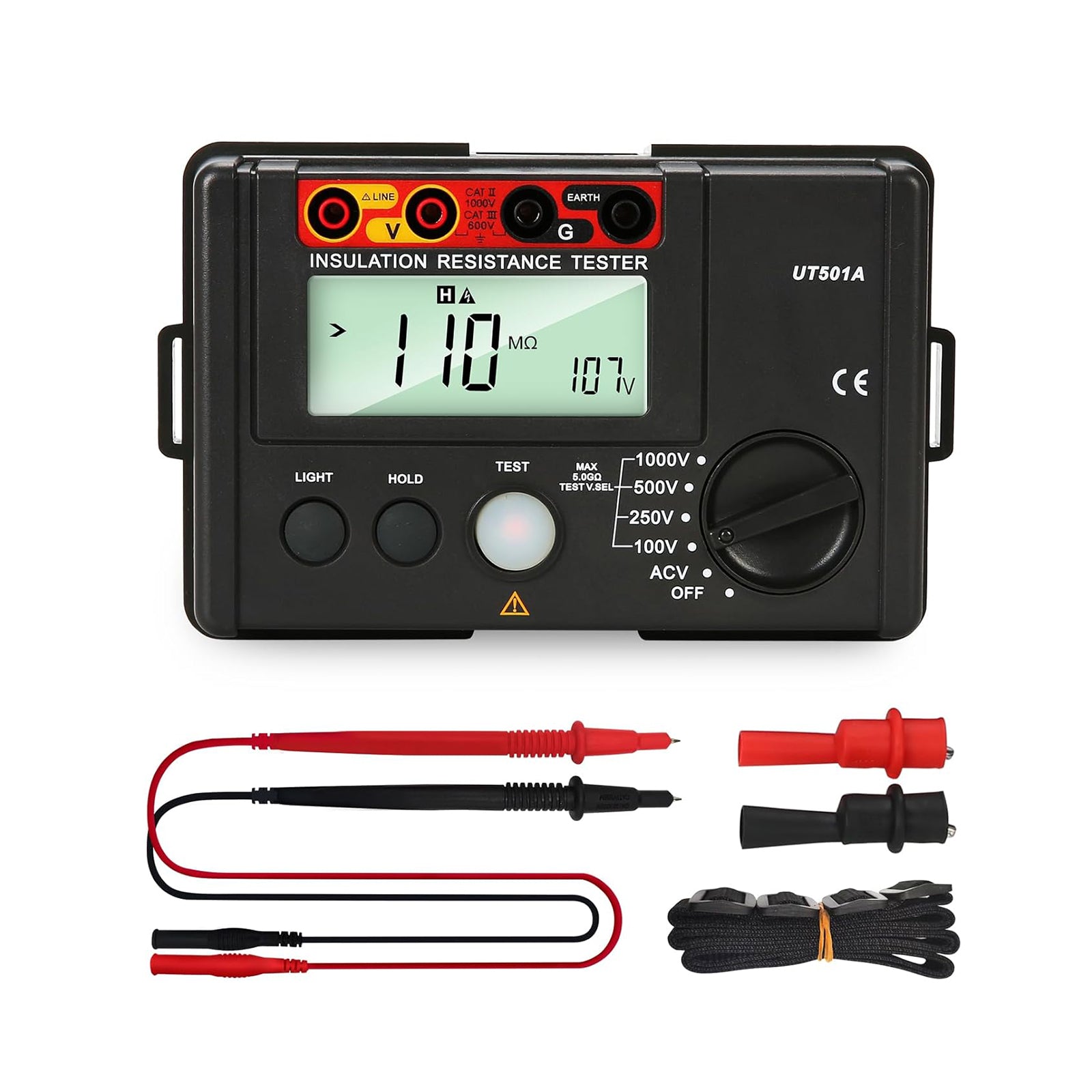 UT501A 1000V Insulation Resistance Meter Ground Tester Megohmmeter Volt