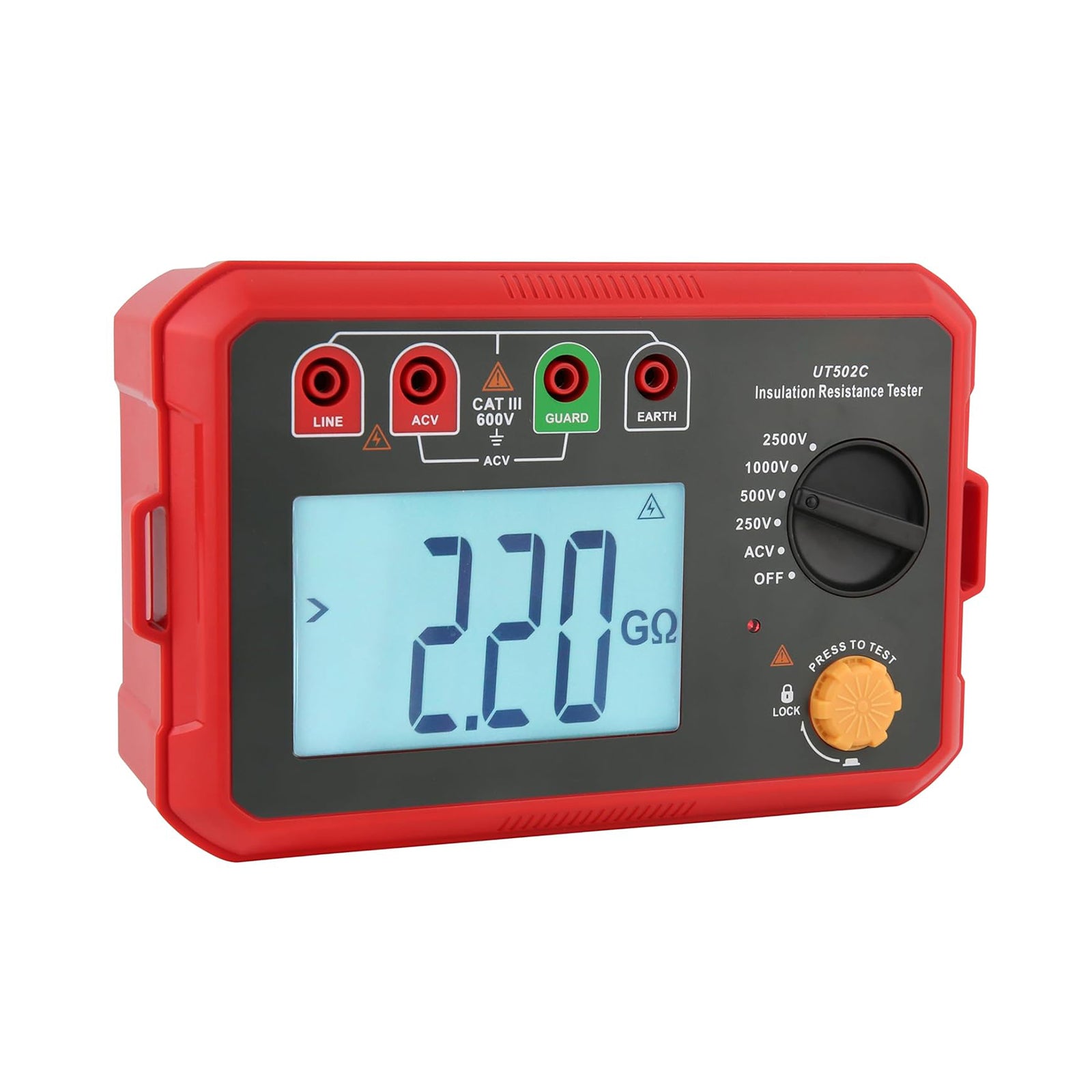 UT502C 2500V Insulation Resistance Meter Ground Tester Megohmmeter Volt