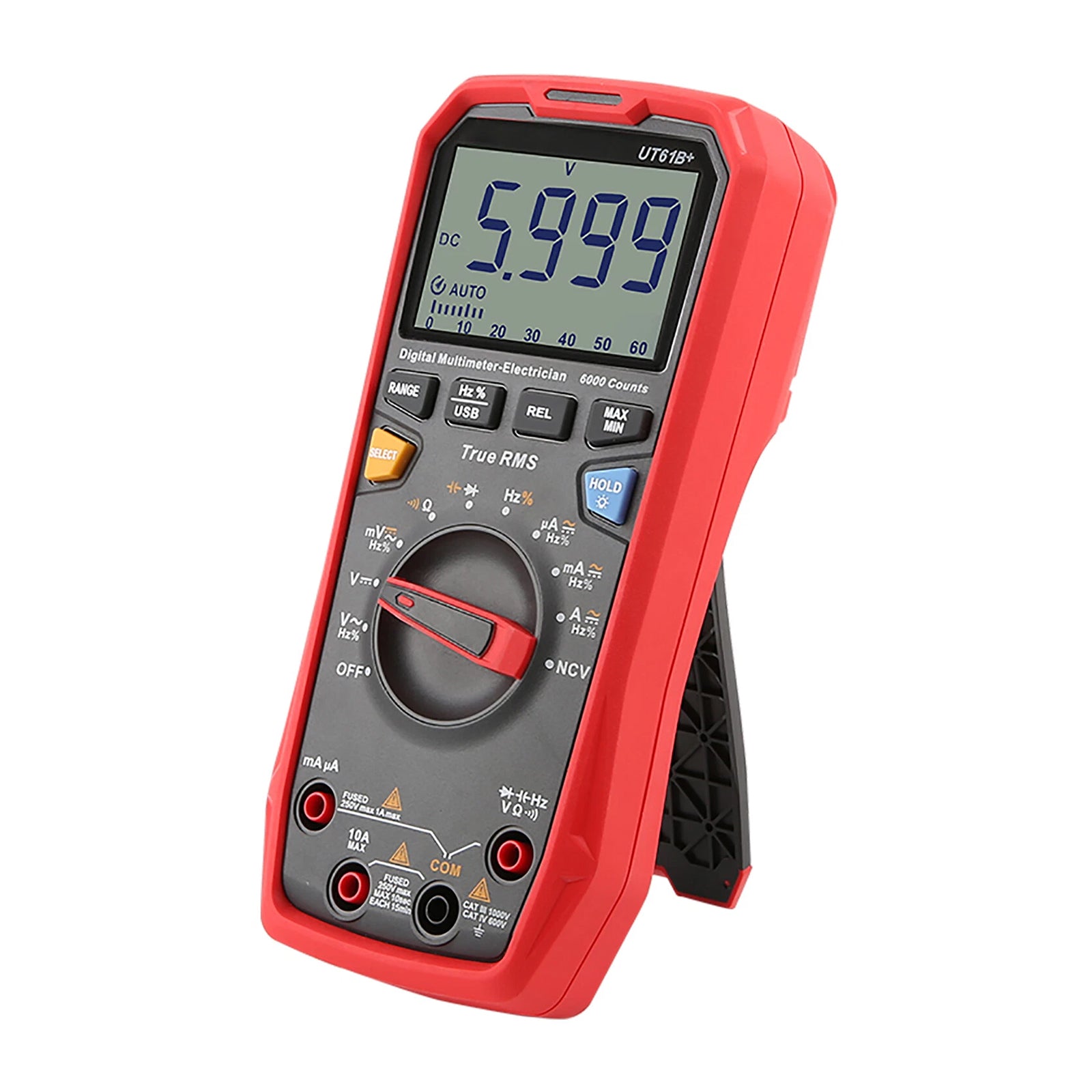 UT61B+ Non-Contact Voltage Tester Ac Dc Voltage Frequency Multimeter