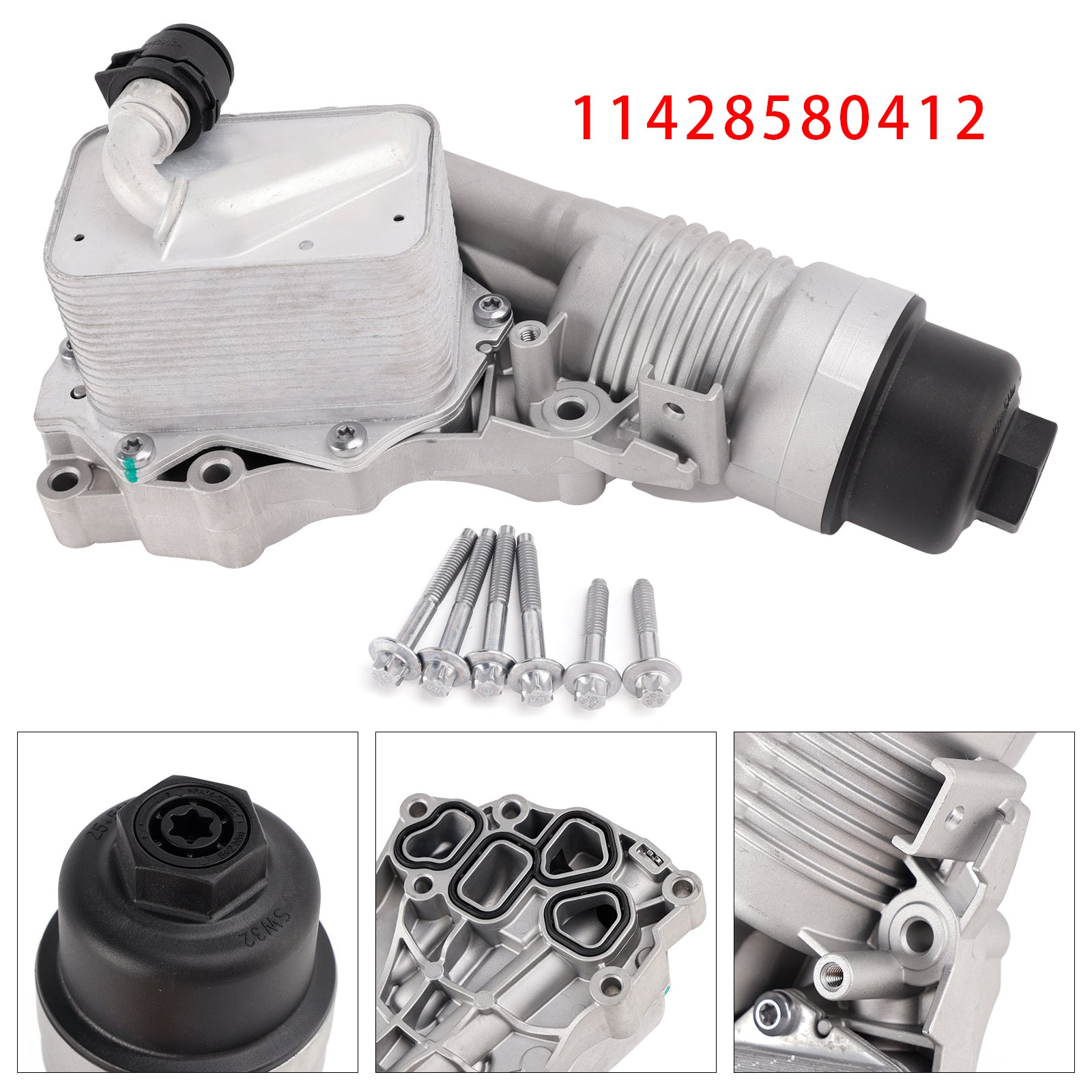 Oil Cooler Oil Filter Housing For BMW F40 F44 F45 F46 F48 F39 Mini One F55 F56