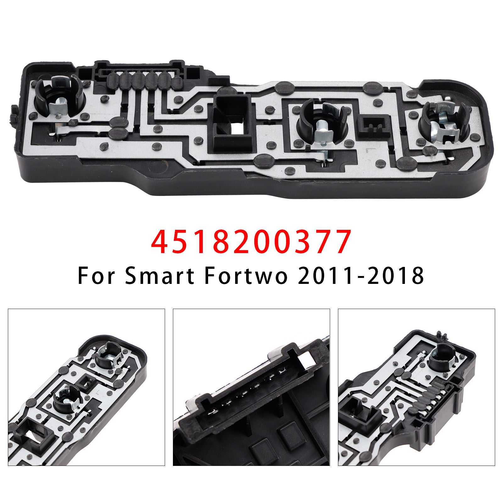 Left Taillight Lamp Bulb Socket Panel 4518200377 For Smart Fortwo 2008-2018