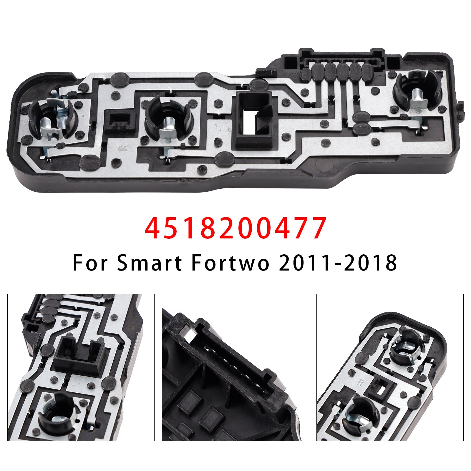 Right Taillight Lamp Bulb Socket Panel 4518200477 For Smart Fortwo 2008-2018