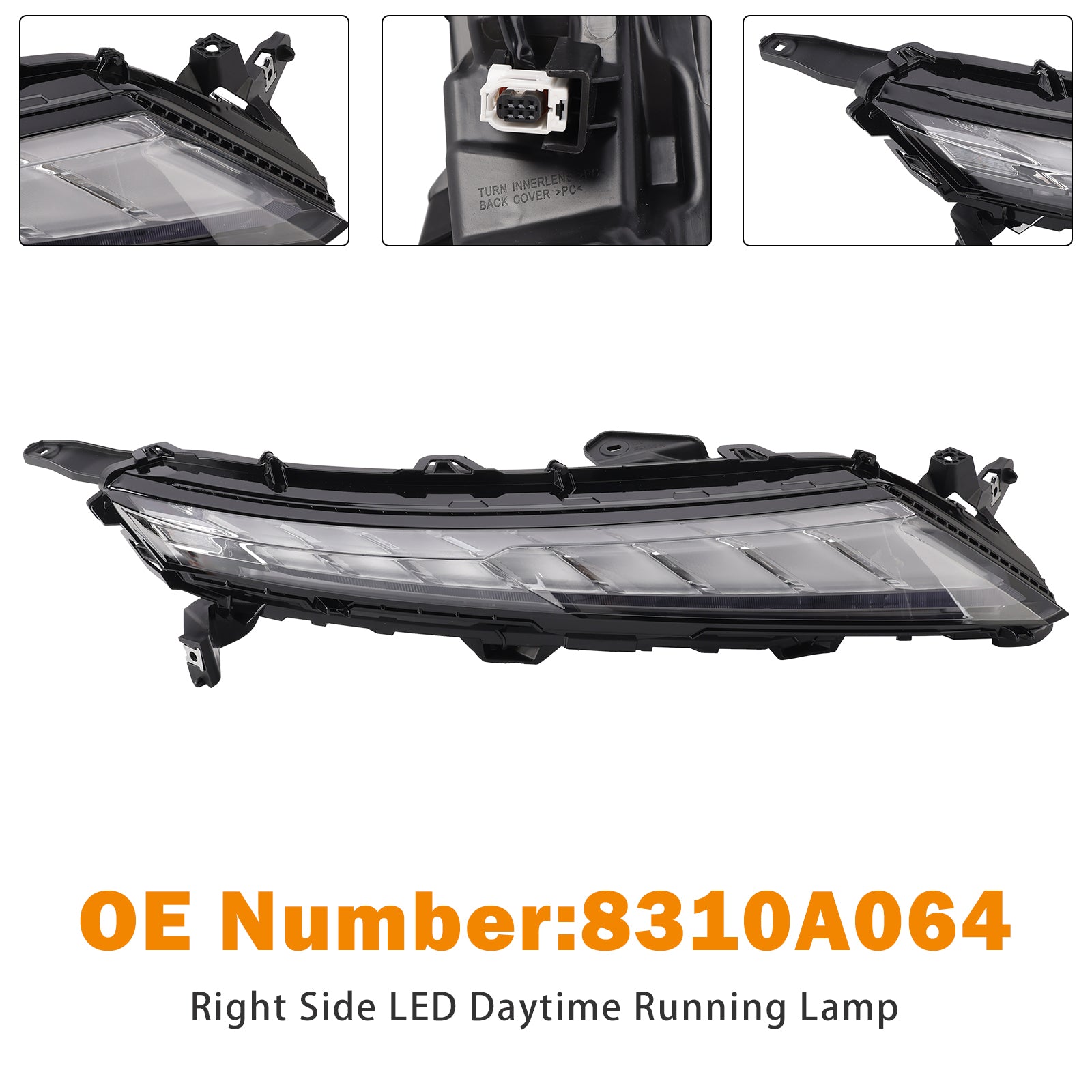 Right Side Front LED DRL Lamp 8310A063 For Mitsubishi Eclipse Cross 2022-2026