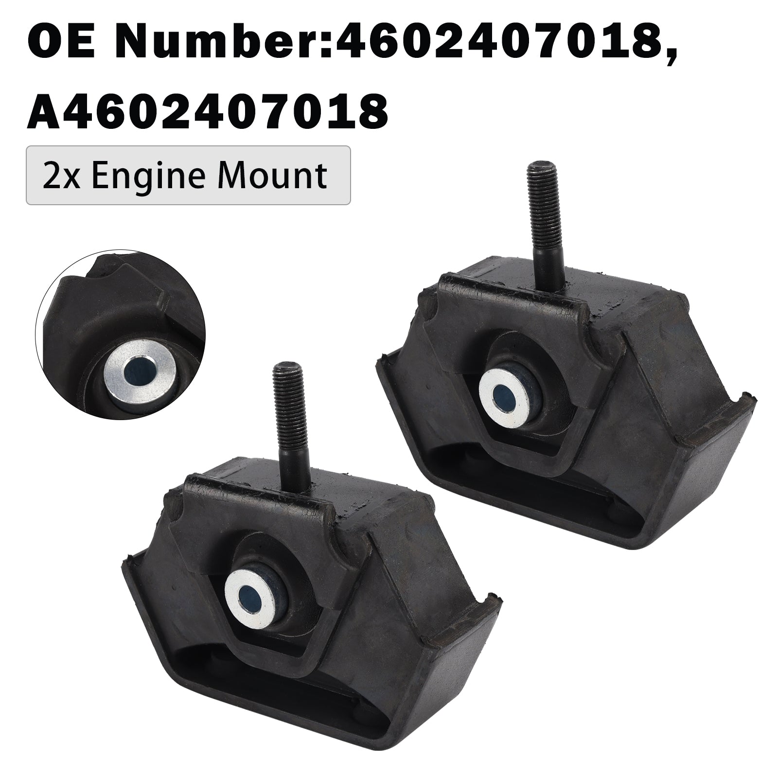 2x Engine Mount 4602407018 For Benz G-Class W460 W461 W463 M102.981 OM602.942