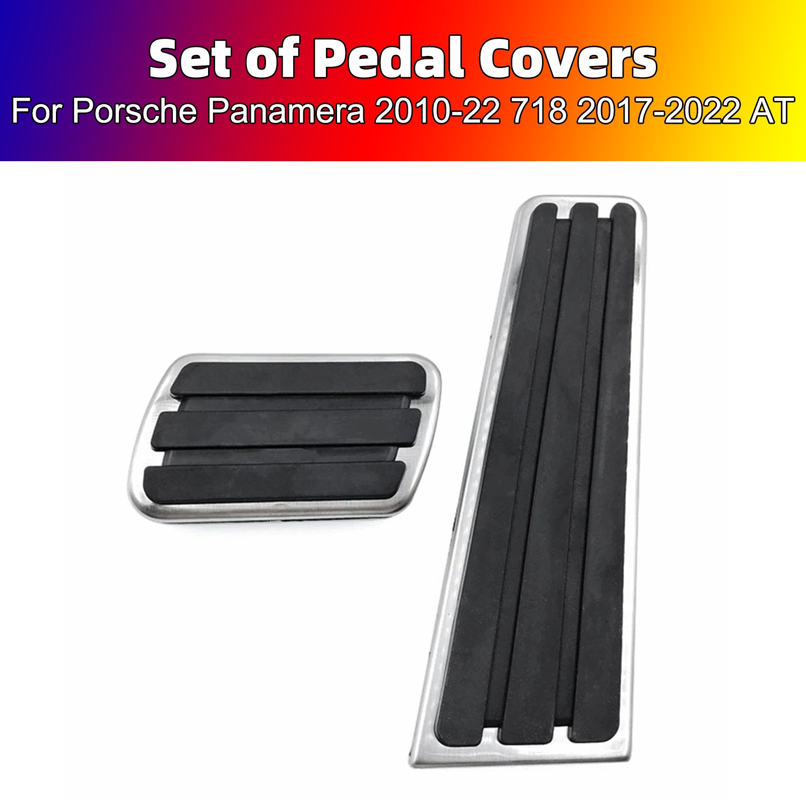 Pedal Set Pedals Pedal Caps For Porsche 718 Cayman Boxster 2017-2022 AT