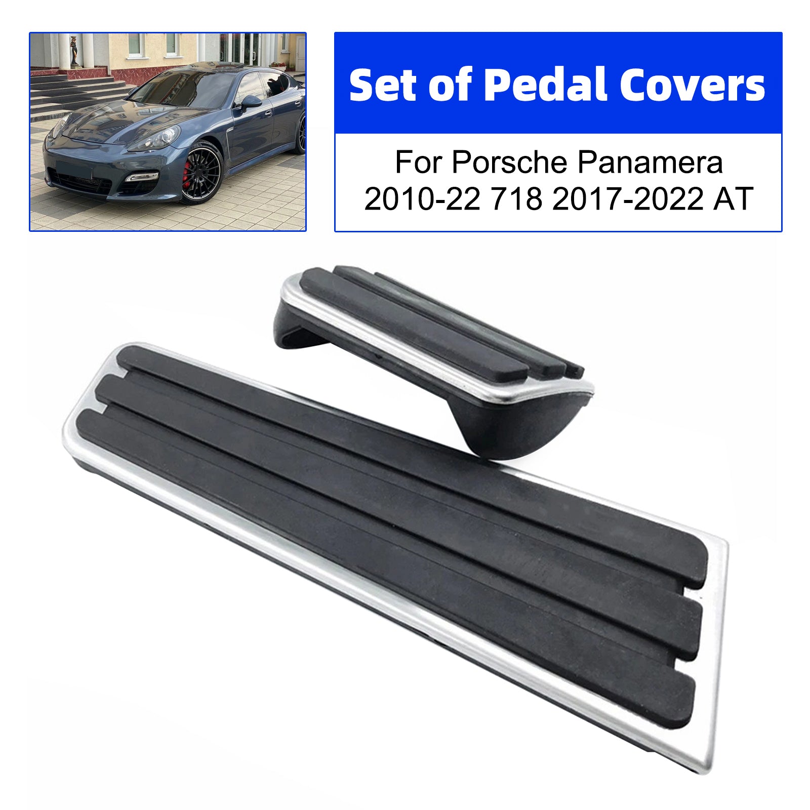 Pedal Set Pedals Pedal Caps For Porsche 718 Cayman Boxster 2017-2022 AT