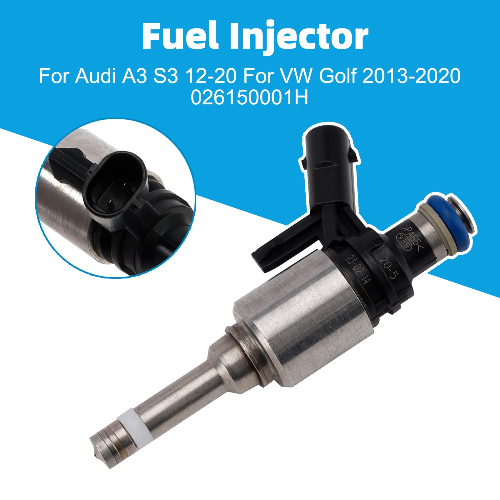 1Pcs Fuel Injector For Audi A3 S3 12-20 For VW Golf 2013-2020 026150001H