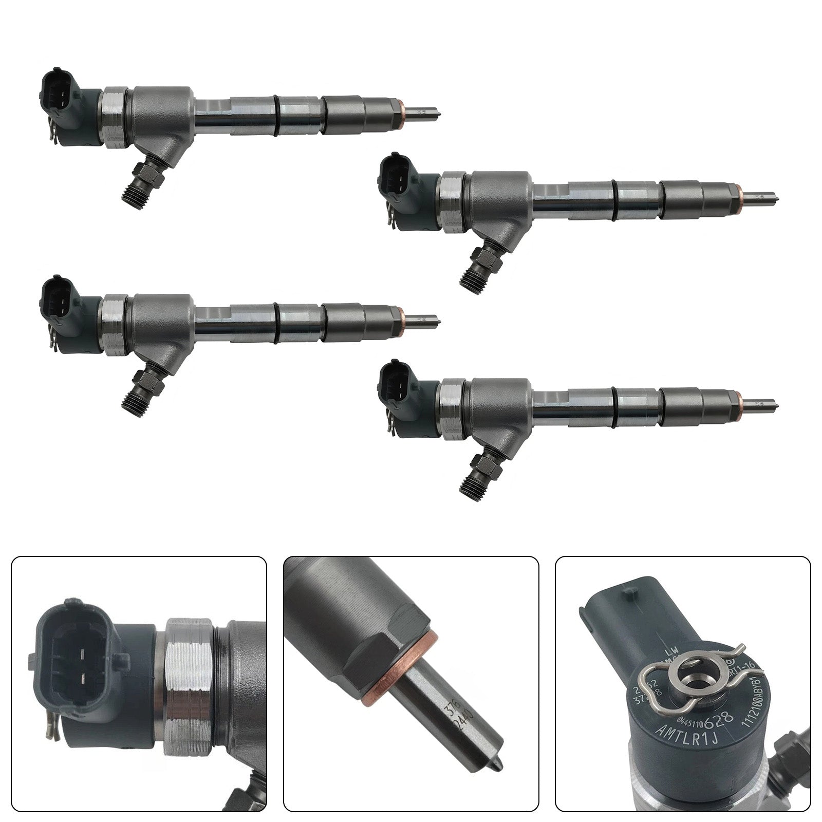 4Pcs Fuel Injector For JMC ISUZU 4JB1 JX49ZLQ4 0445110629 0 445 110 629