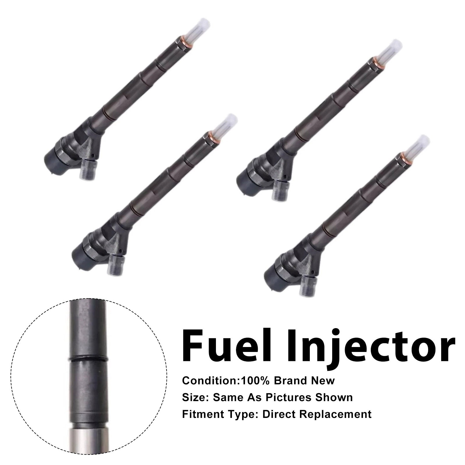 4Pcs Fuel Injector For Renault Trafic II For Opel Vivaro 2.0L 0445110338
