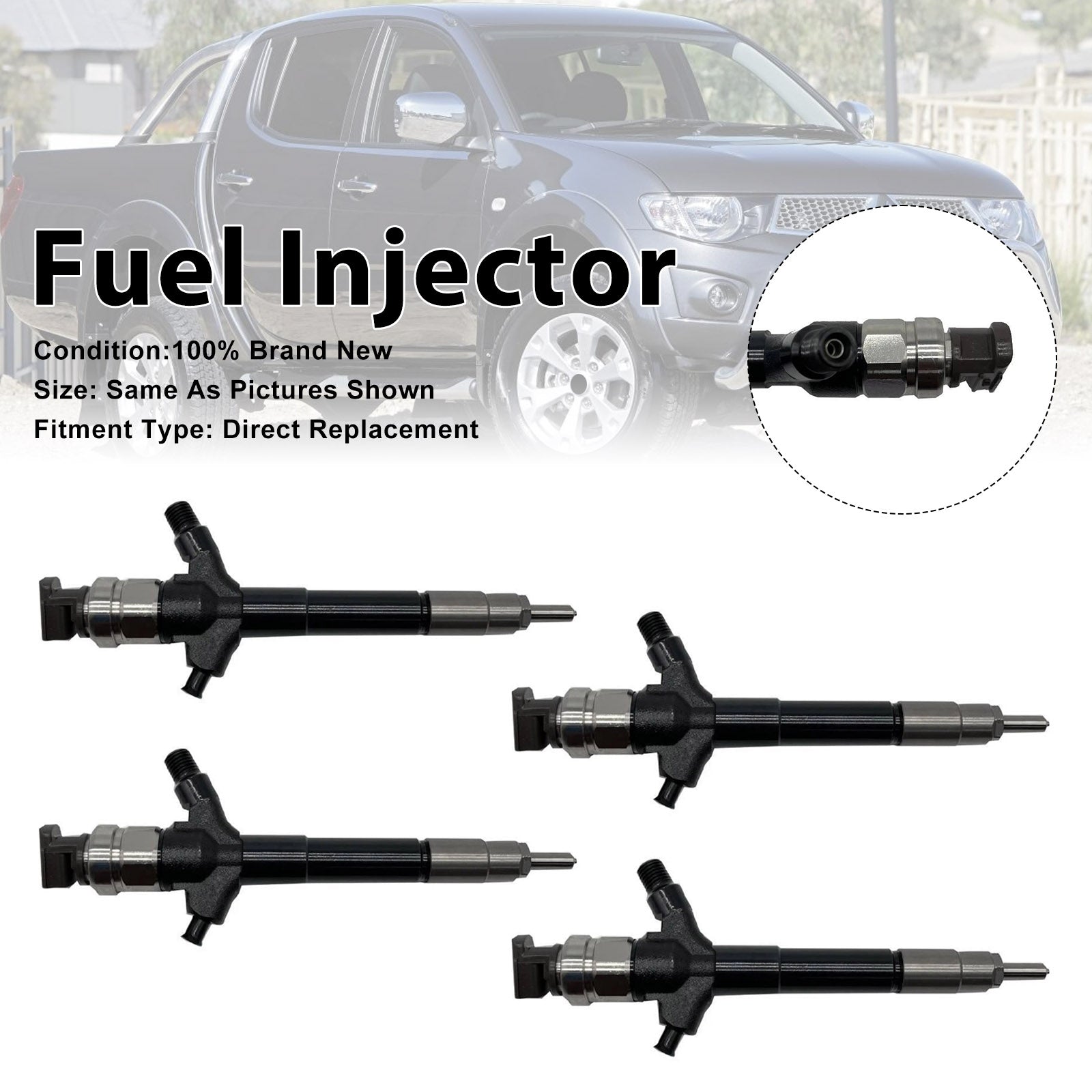 4Pcs Fuel Injector For Mitsubishi Triton ML/MN 3.2 2006-2008 095000-5760