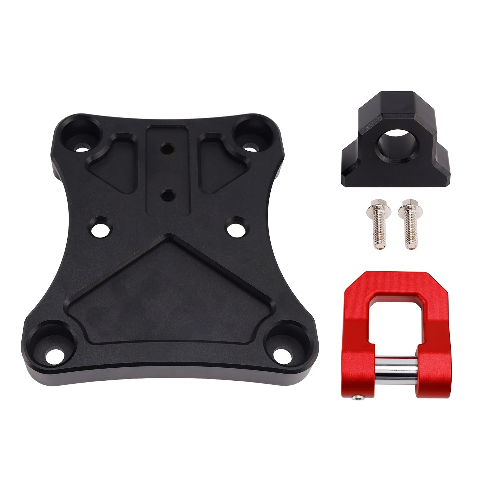 Rear Radius Rod Plate D-Ring Shackle Tow Hook For Yamaha Maverick X3 900 X Max