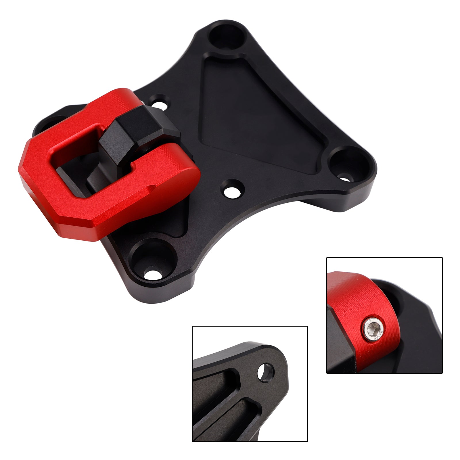 Rear Radius Rod Plate D-Ring Shackle Tow Hook For Yamaha Maverick X3 900 X Max