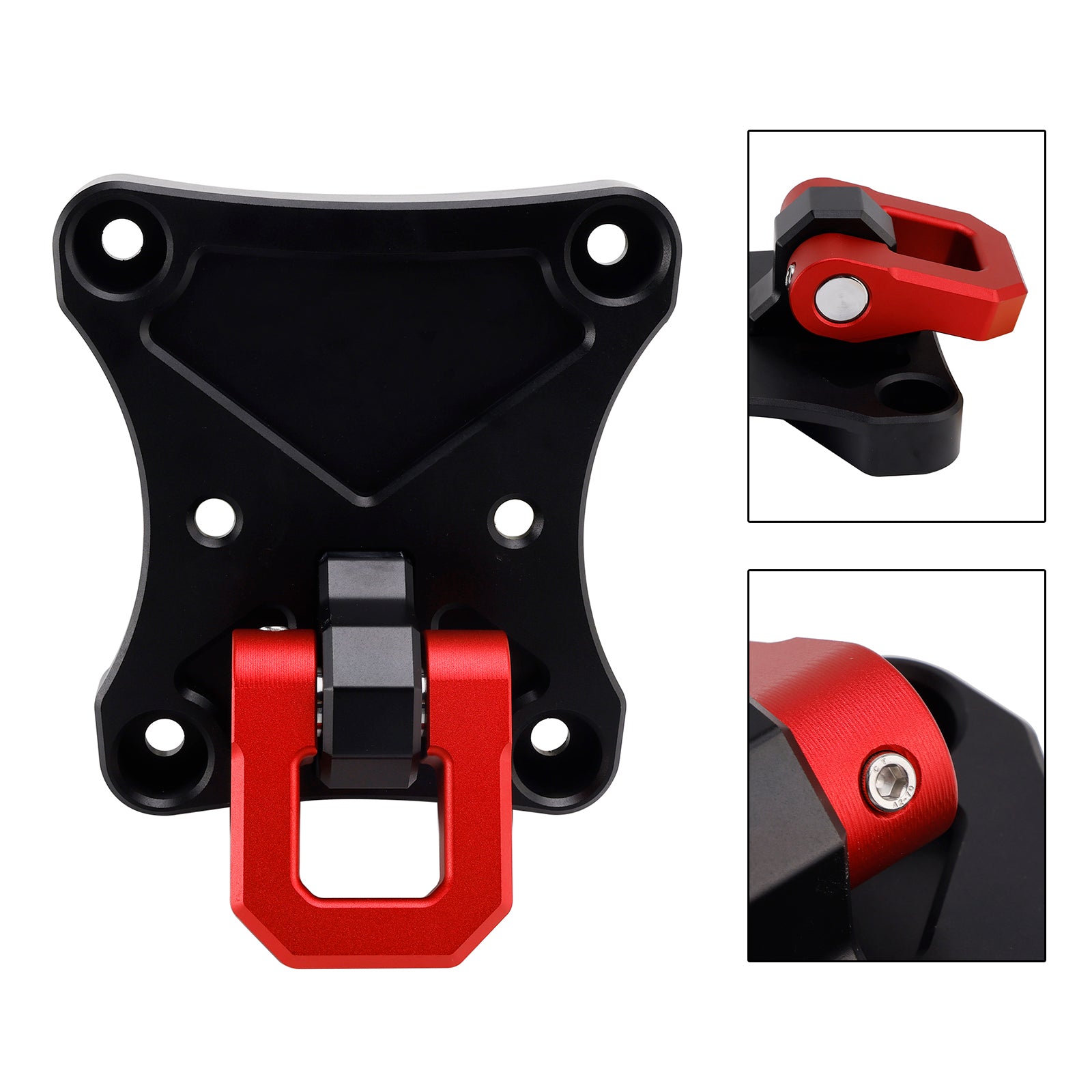 Rear Radius Rod Plate D-Ring Shackle Tow Hook For Yamaha Maverick X3 900 X Max