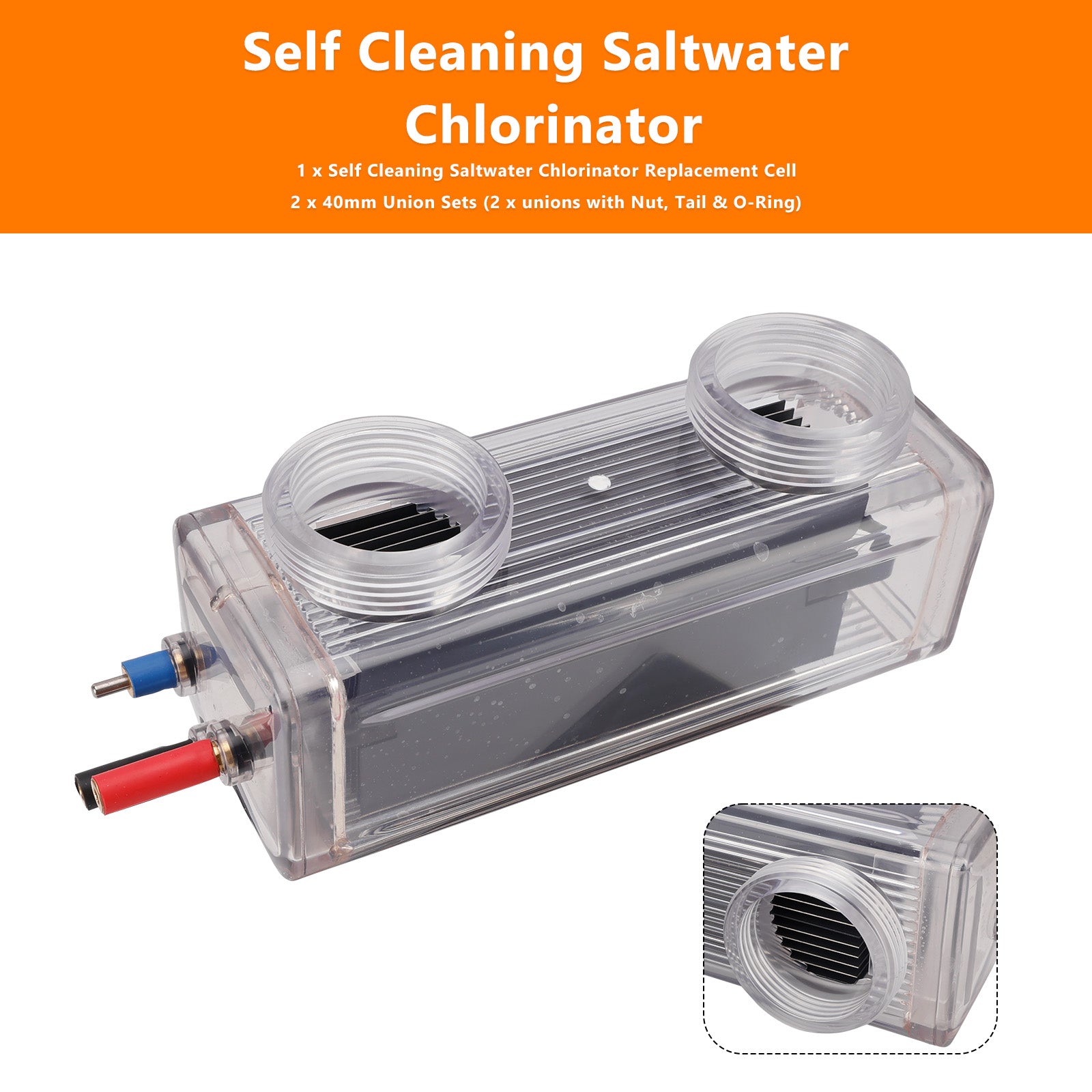 Self Cleaning Salt Water Replacement Cell For Zodiac Clearwater LM2-40
