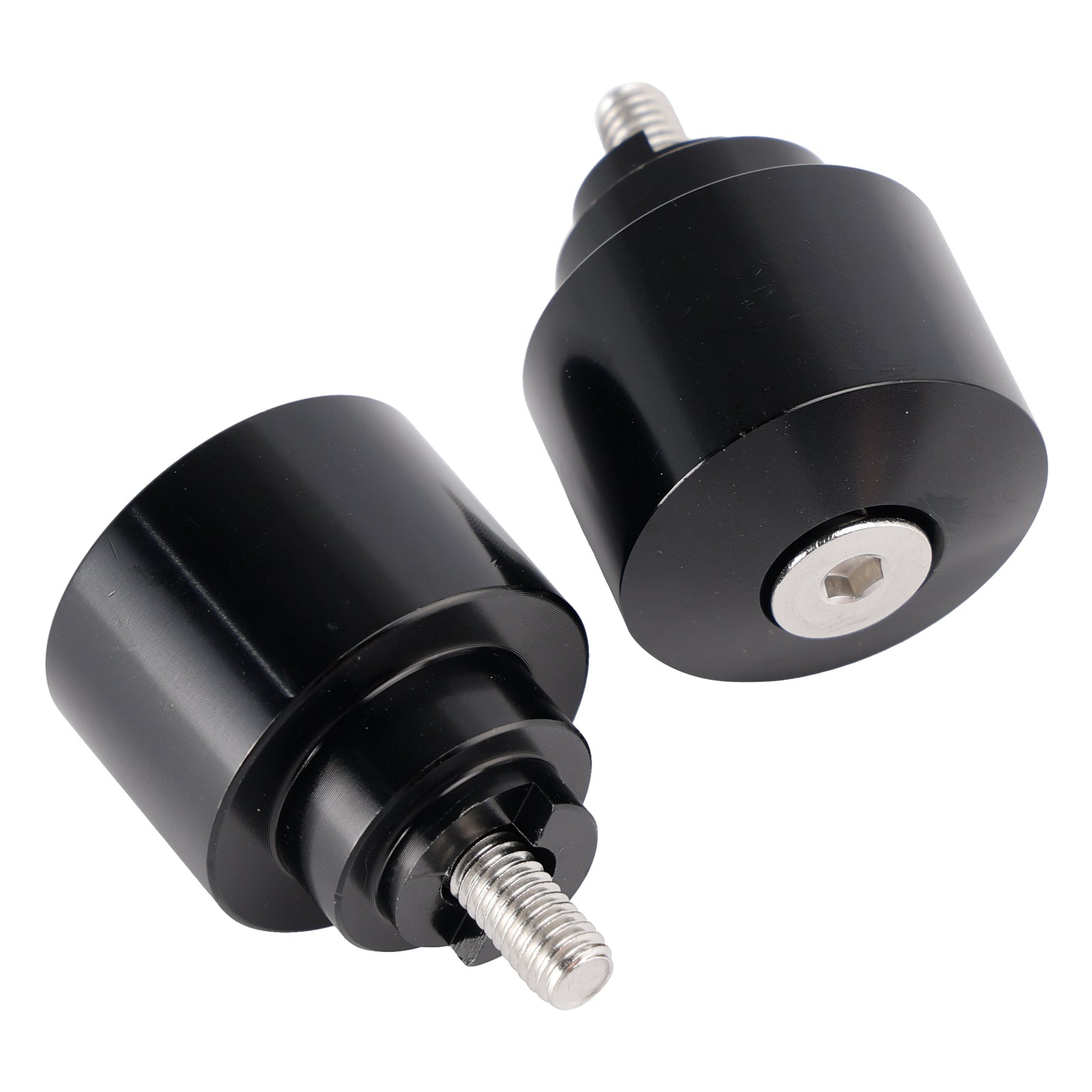 Black Handlebar End Weight Balancer Pair For Honda CBR CB VFR CTX GL NX VT XL
