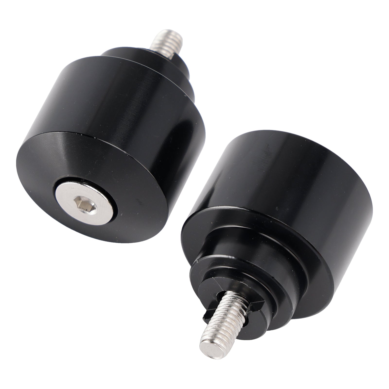 Black Handlebar End Weight Balancer Pair For Honda CBR CB VFR CTX GL NX VT XL