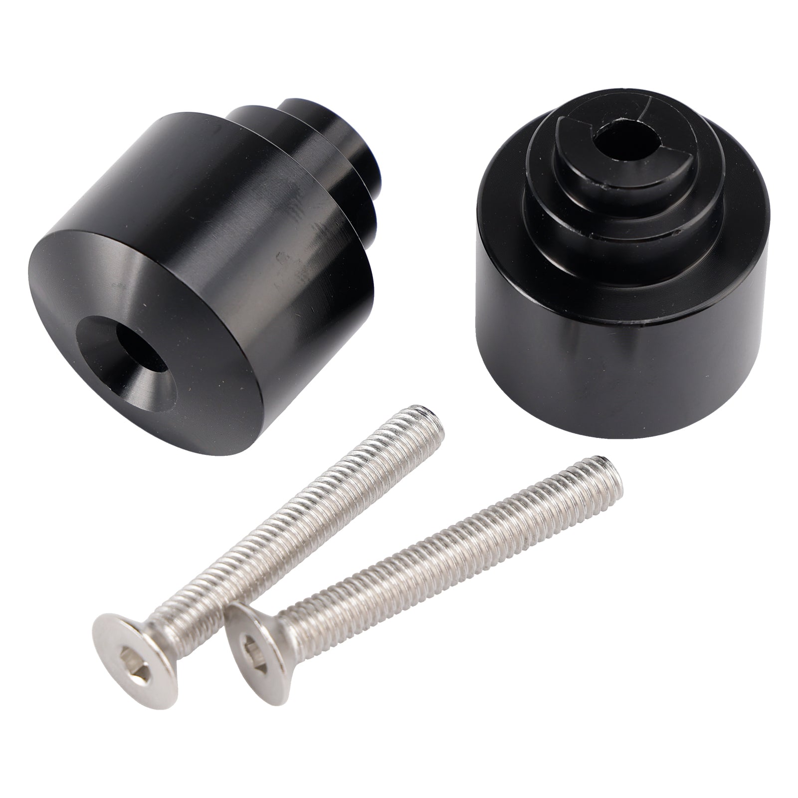 Black Handlebar End Weight Balancer Pair For Honda CBR CB VFR CTX GL NX VT XL