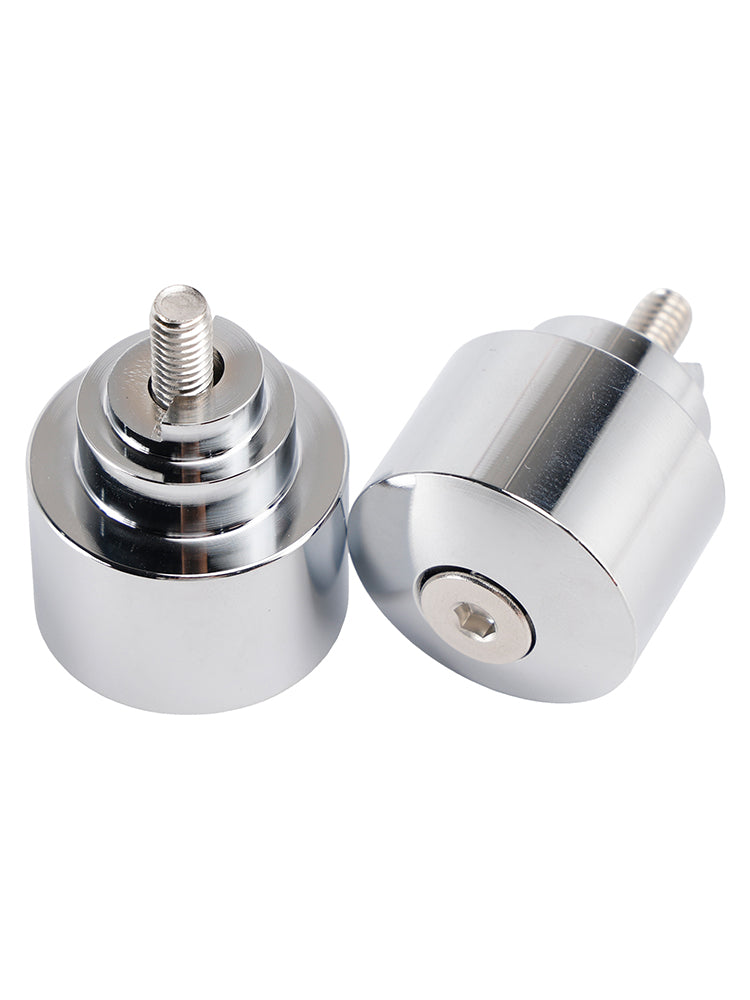 Silver Handlebar End Weight Balancer Pair For Honda CBR CB VFR CTX GL NX VT XL